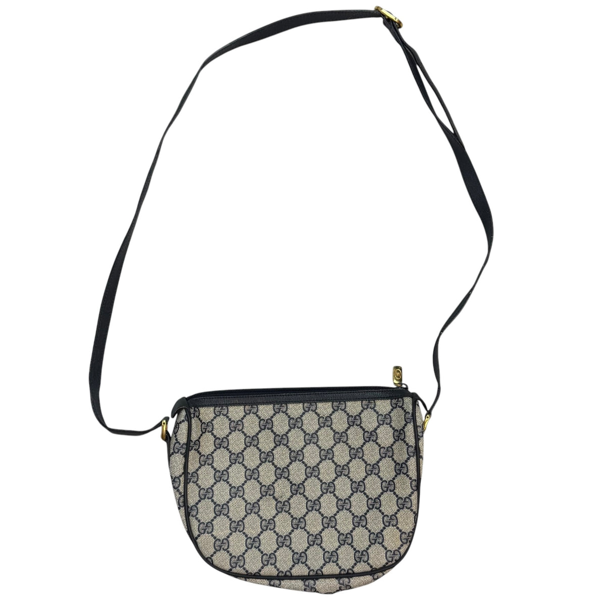 (W) Vintage Gucci GG Plus Ophidia Crossbody Bag Beige