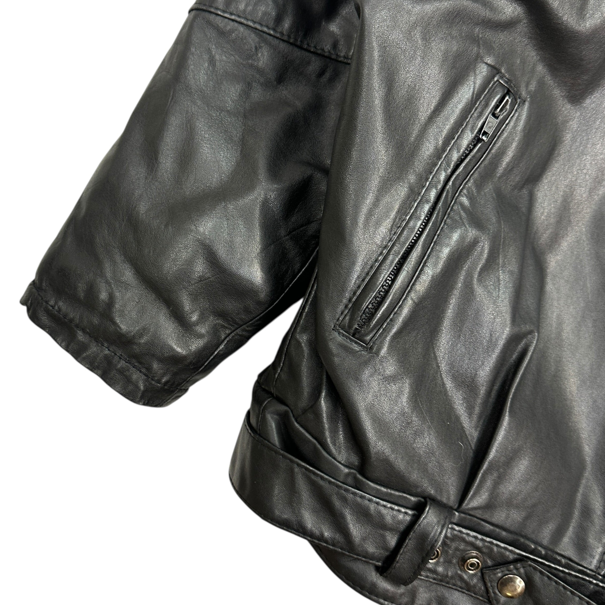 Vintage Anora Leather Jacket Black