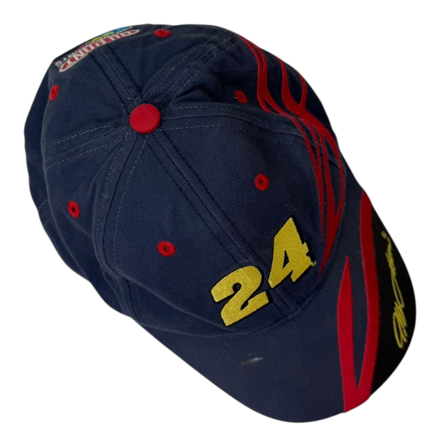 Vintage Du Point Motorsports StrapBack Hat Navy