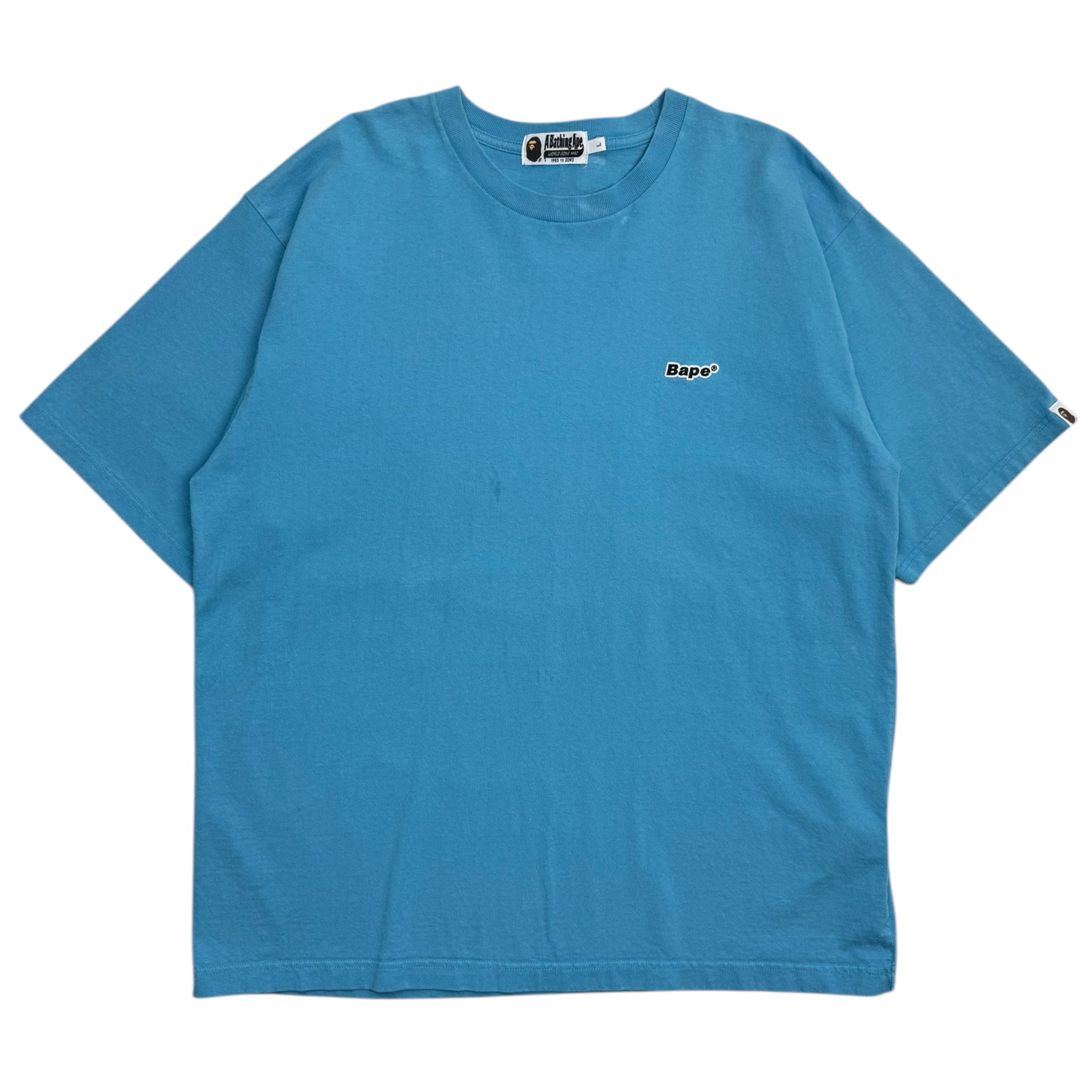 BAPE Logo One Point Relaxed Fit Tee Blue