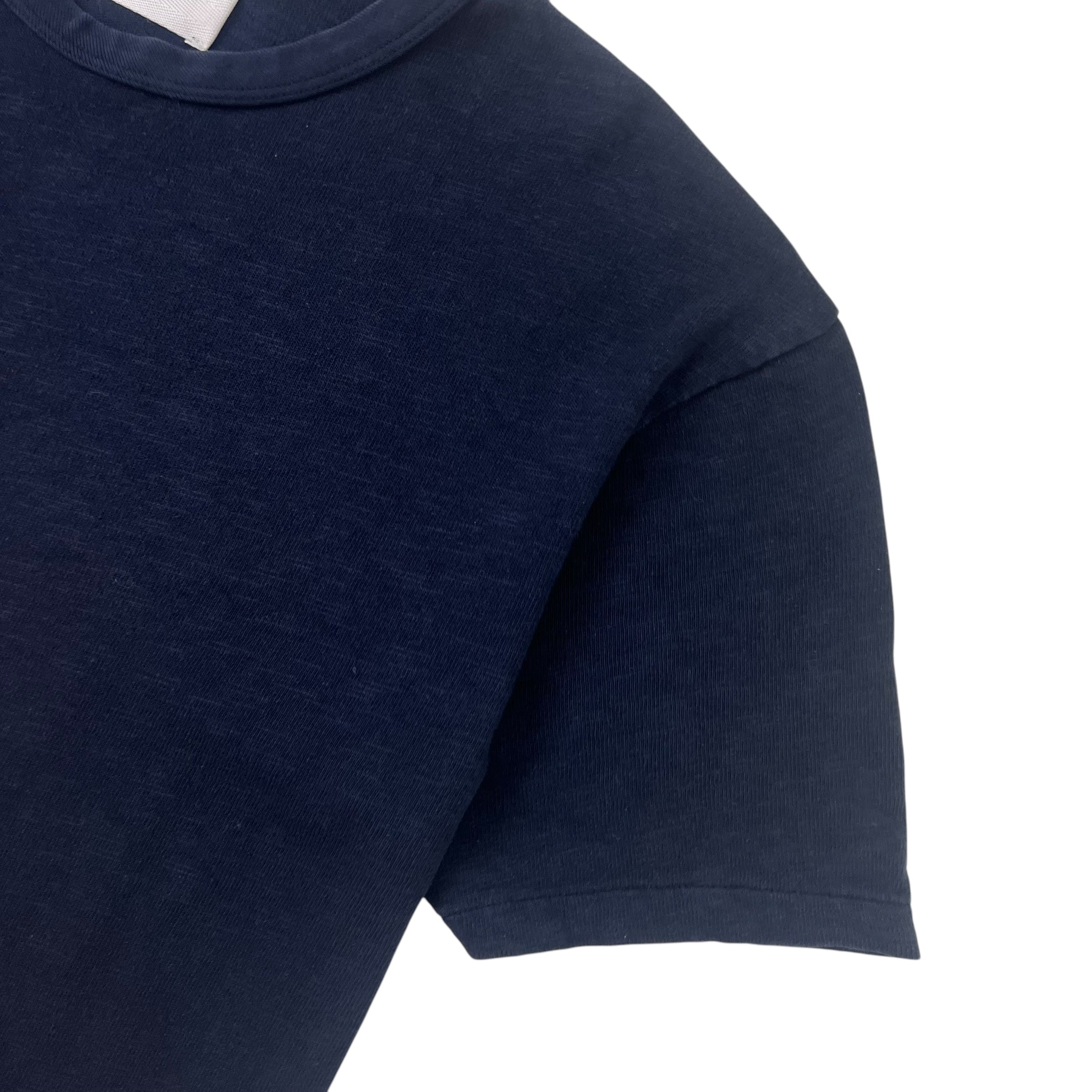 Our Legacy Blank Cotton T-Shirt Navy