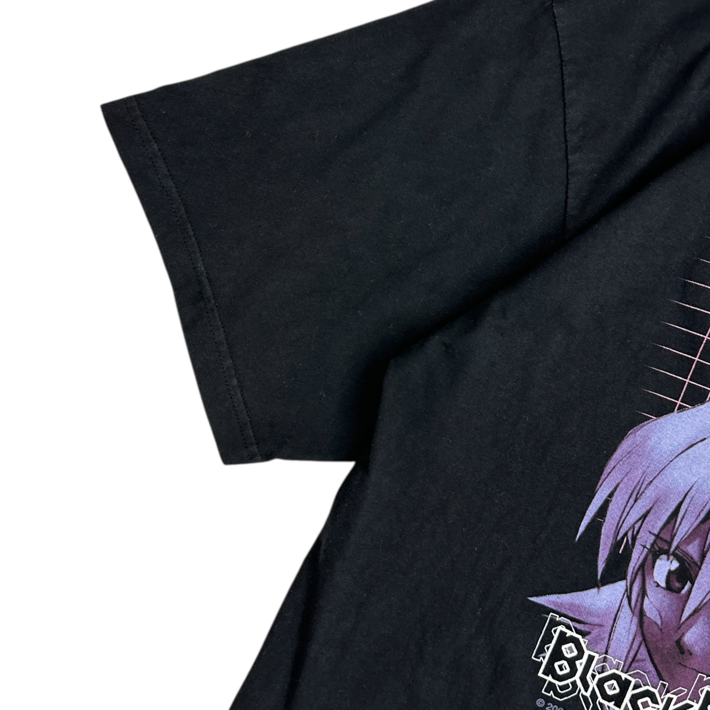 2001 Dot Hack Black Rose Anime Tee Black