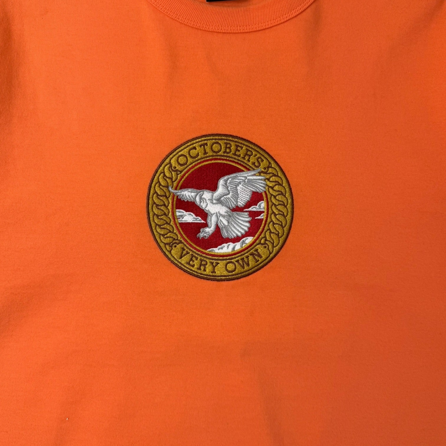 OVO Embroidered Logo Crewneck Orange