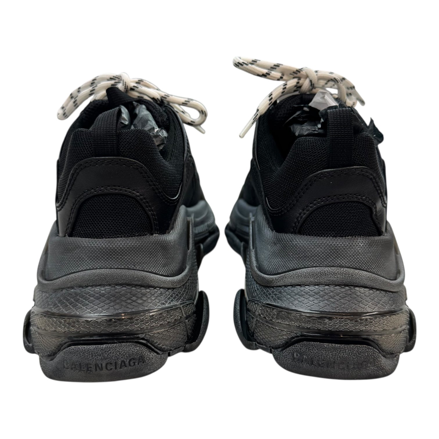 Balenciaga Triple S Clear Sole Double Black (Women’s) (Used)