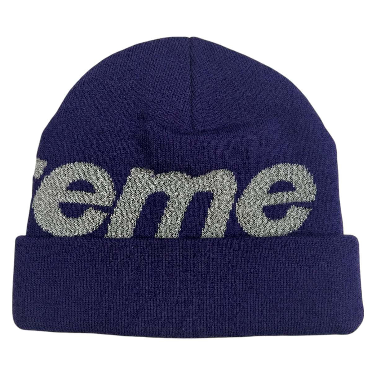 Supreme Big Logo Beanie Purple
