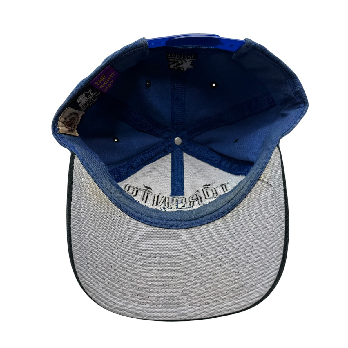 Vintage Toronto Maple Leafs Starter Embroidered Snapback Faded Blue