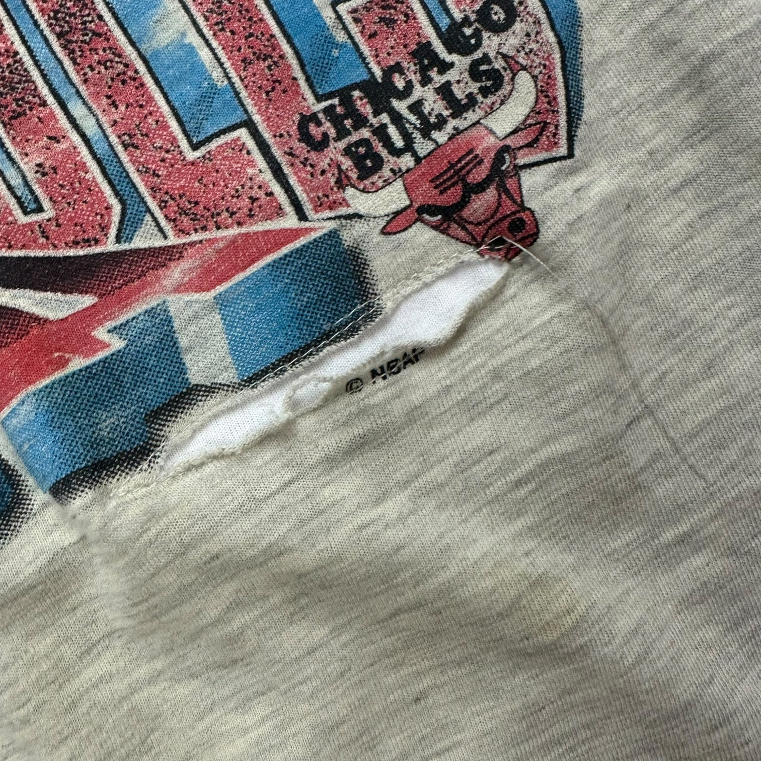 Vintage Chicago Bulls Tee Light Grey