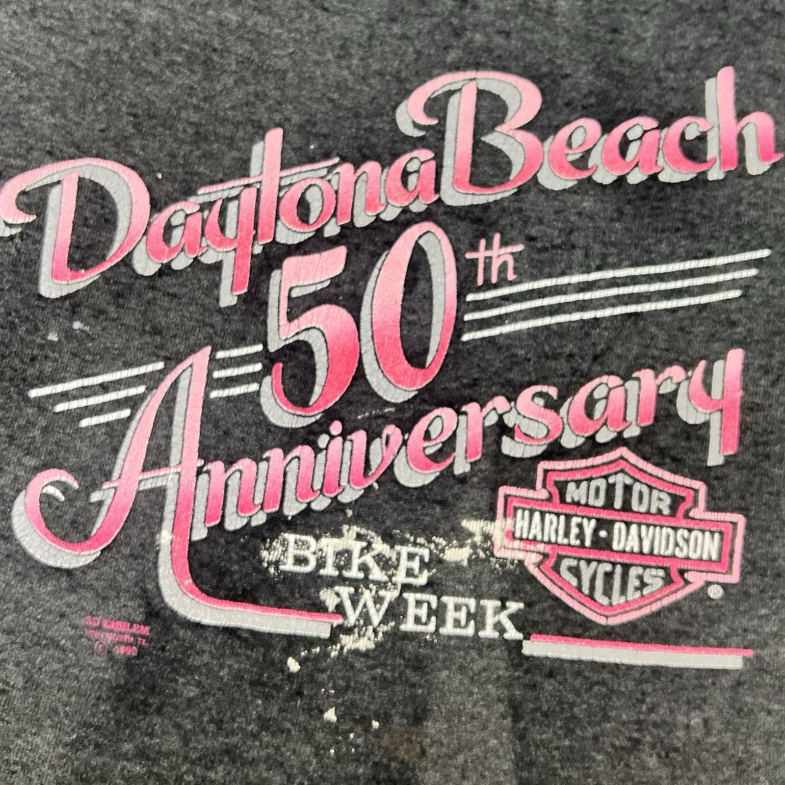 (W) Vintage Harley-Davidson Daytona Beach 50th Anniversary Tank Top