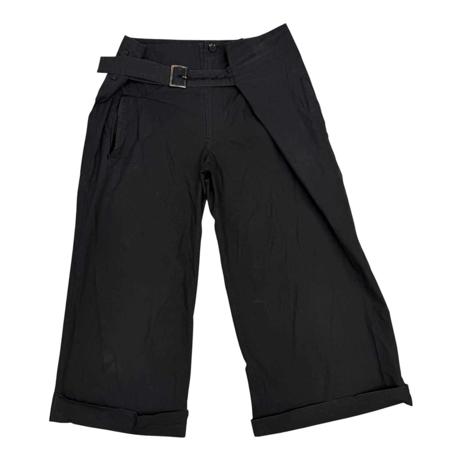 (W) Yohji Yamamoto + NOIR SS11 Cotton Trousers Black