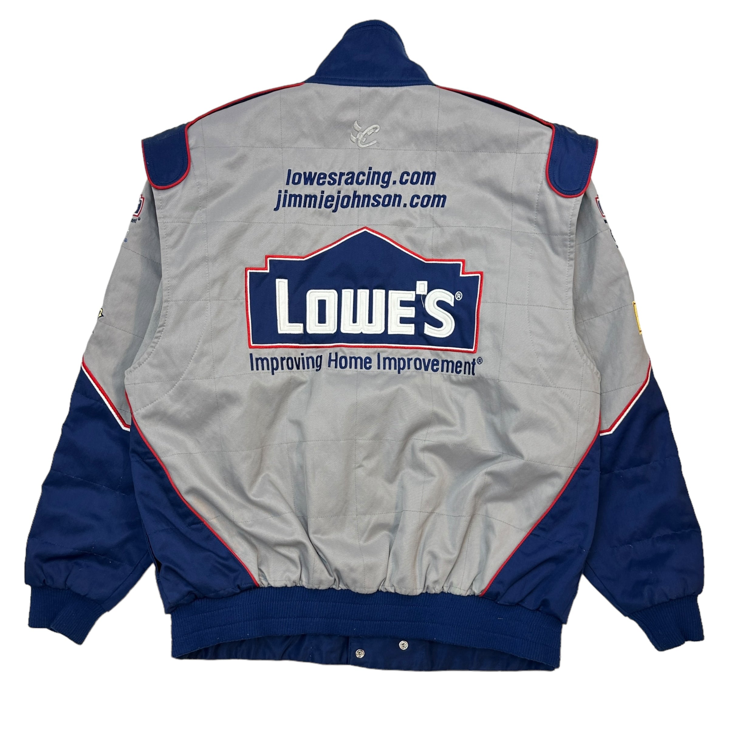 Vintage Lowe’s Jimmie Johnson Racing Jacket Grey/Navy