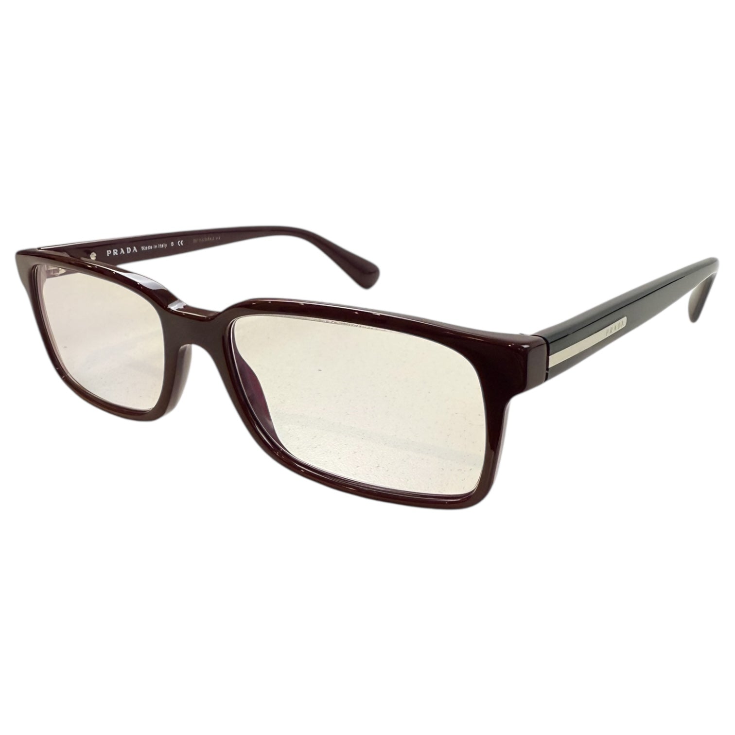 Vintage Prada VPR 15Q Glasses Dark Red