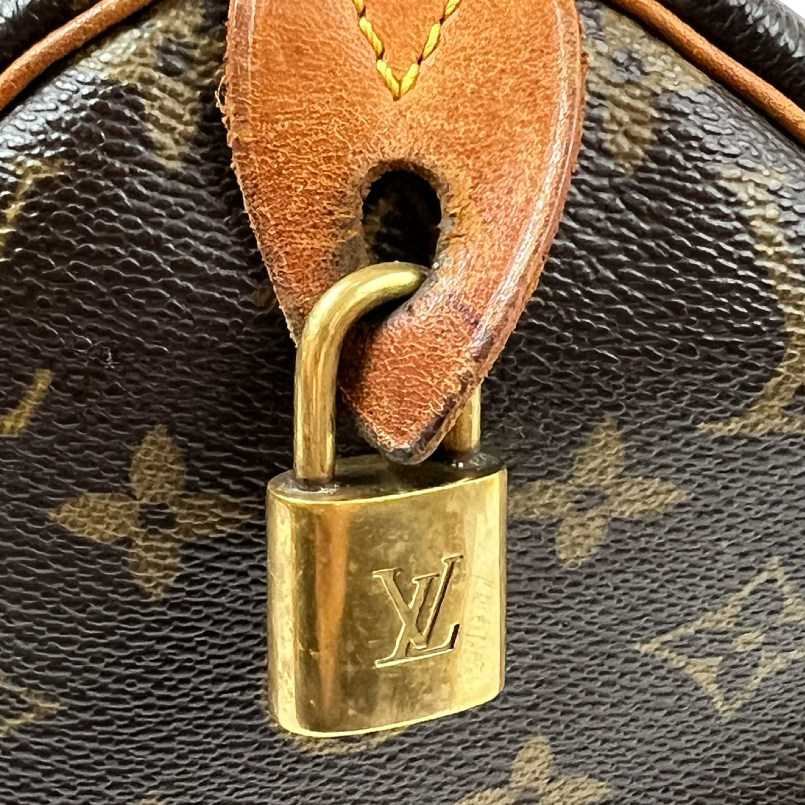 Vintage Louis Vuitton Monogram Speedy 30 Canvas Handbag