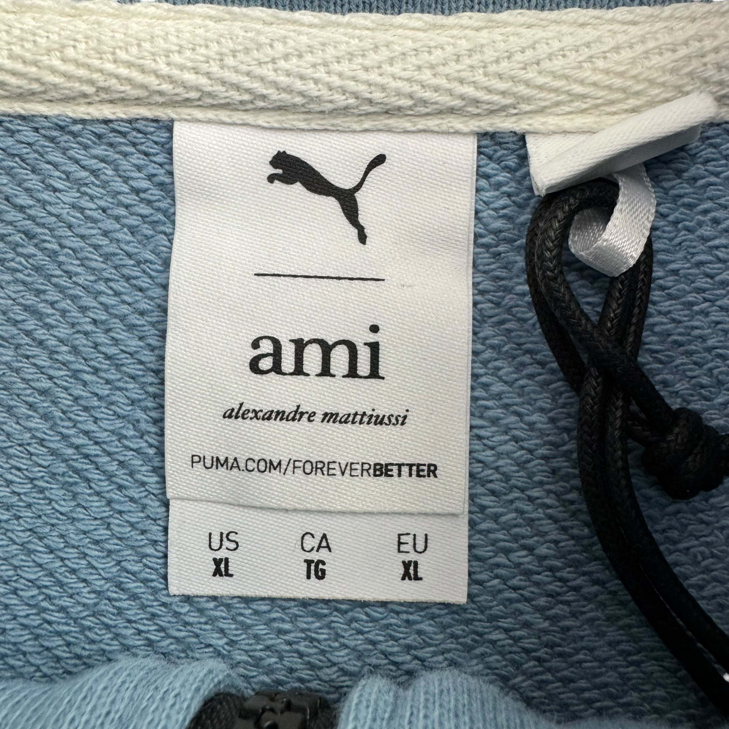 Puma x Ami Quarter Zip Sweater Blue