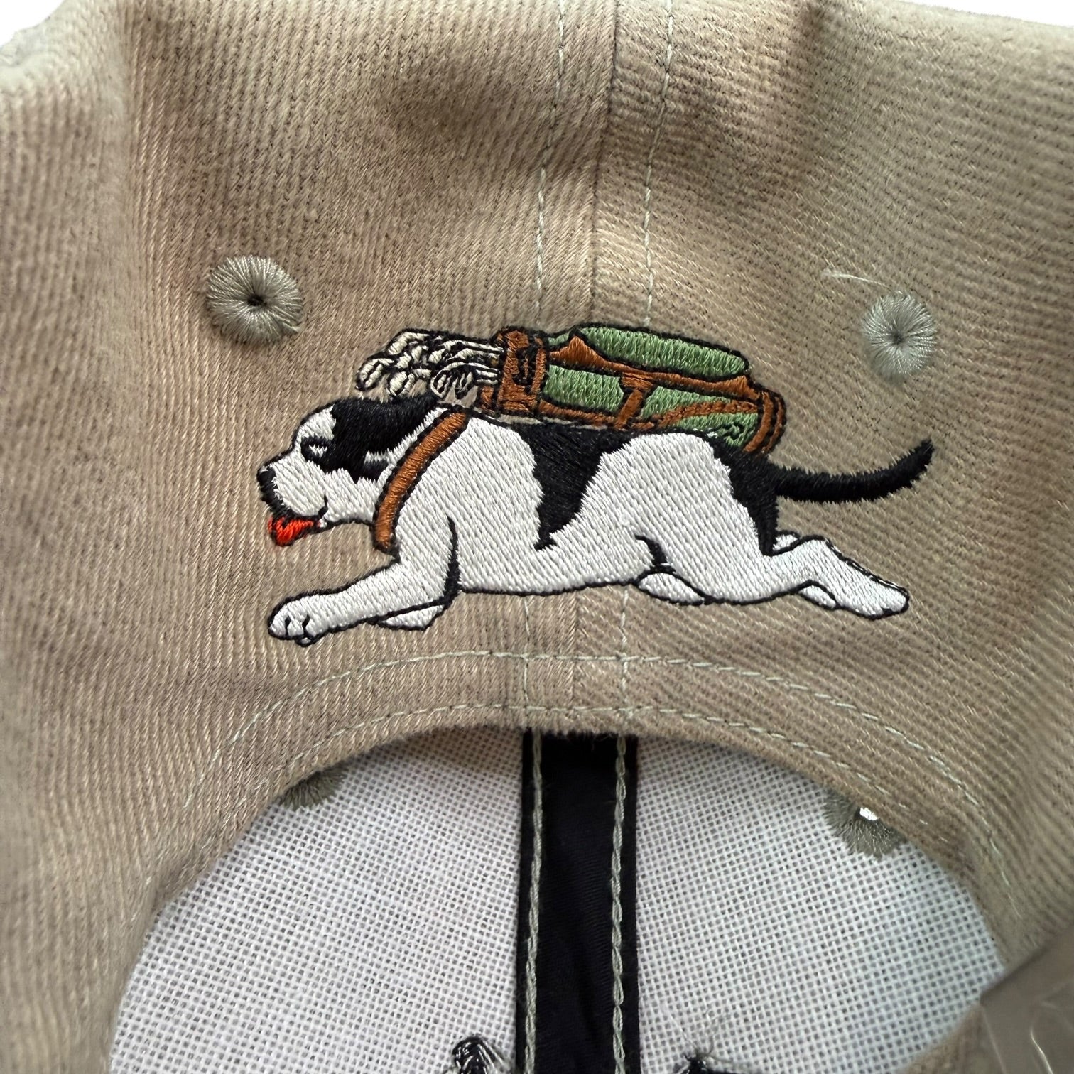 Vintage Big Dogs Golf Hat Blue/Beige