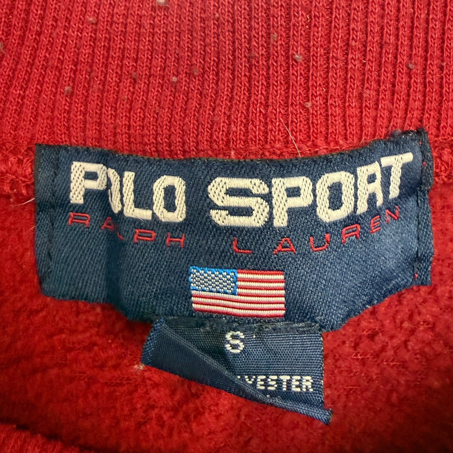 Vintage Polo Sport Ralph Lauren USA Sweater Red/Grey