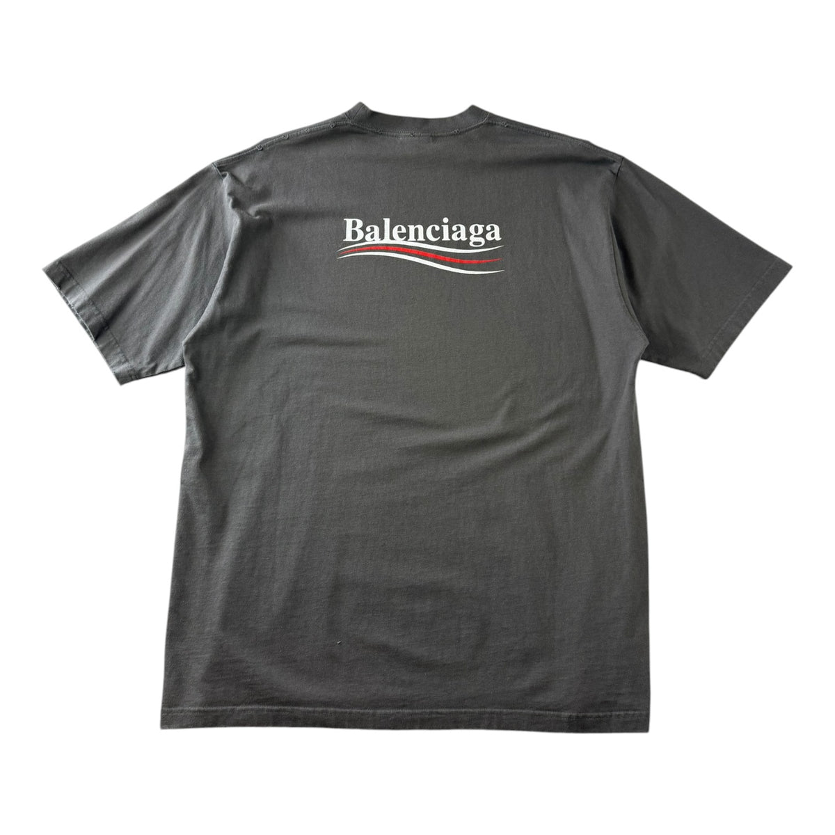 Balenciaga Political Campaign T-Shirt Grey