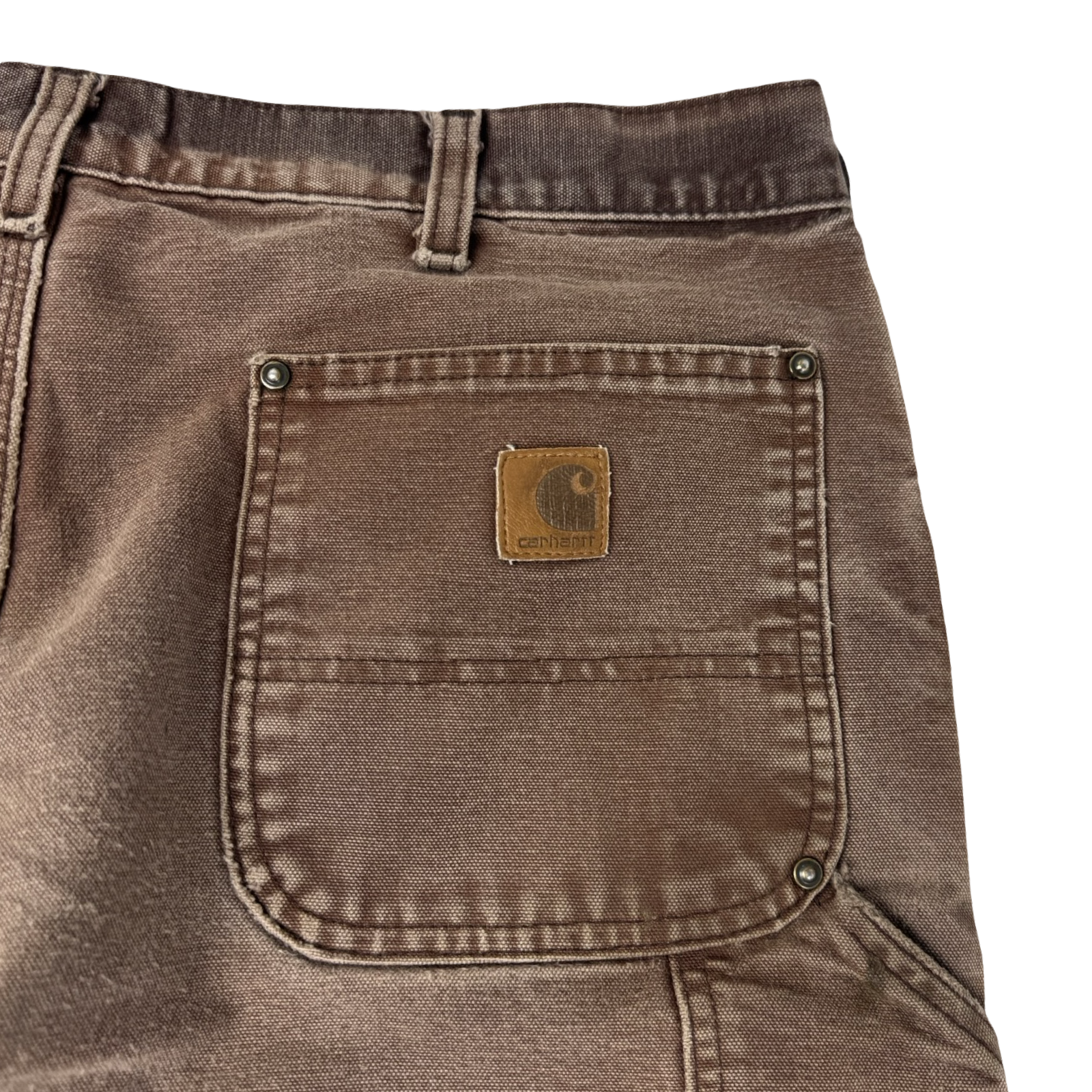 Faded Brown Carhartt Double Knee Bottoms