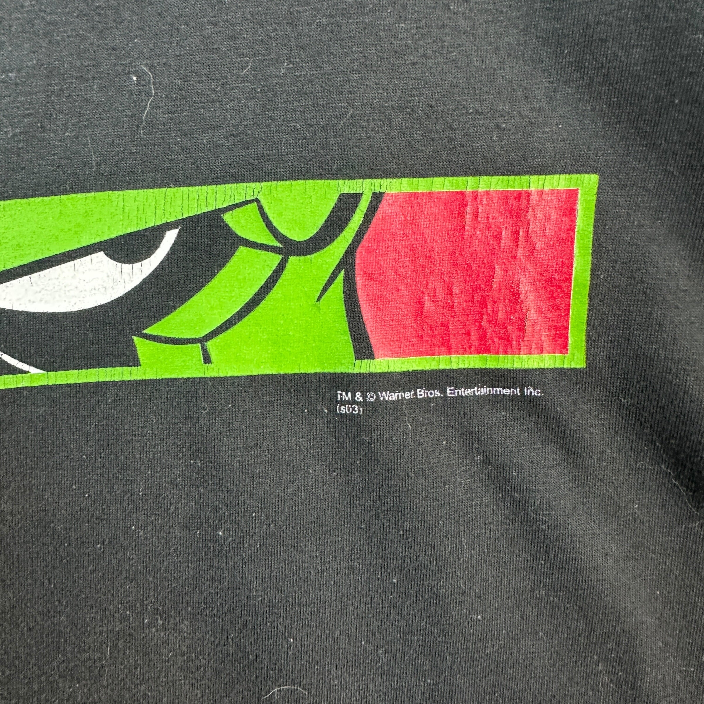 Vintage Marvin the Martian Box Logo Tee Black
