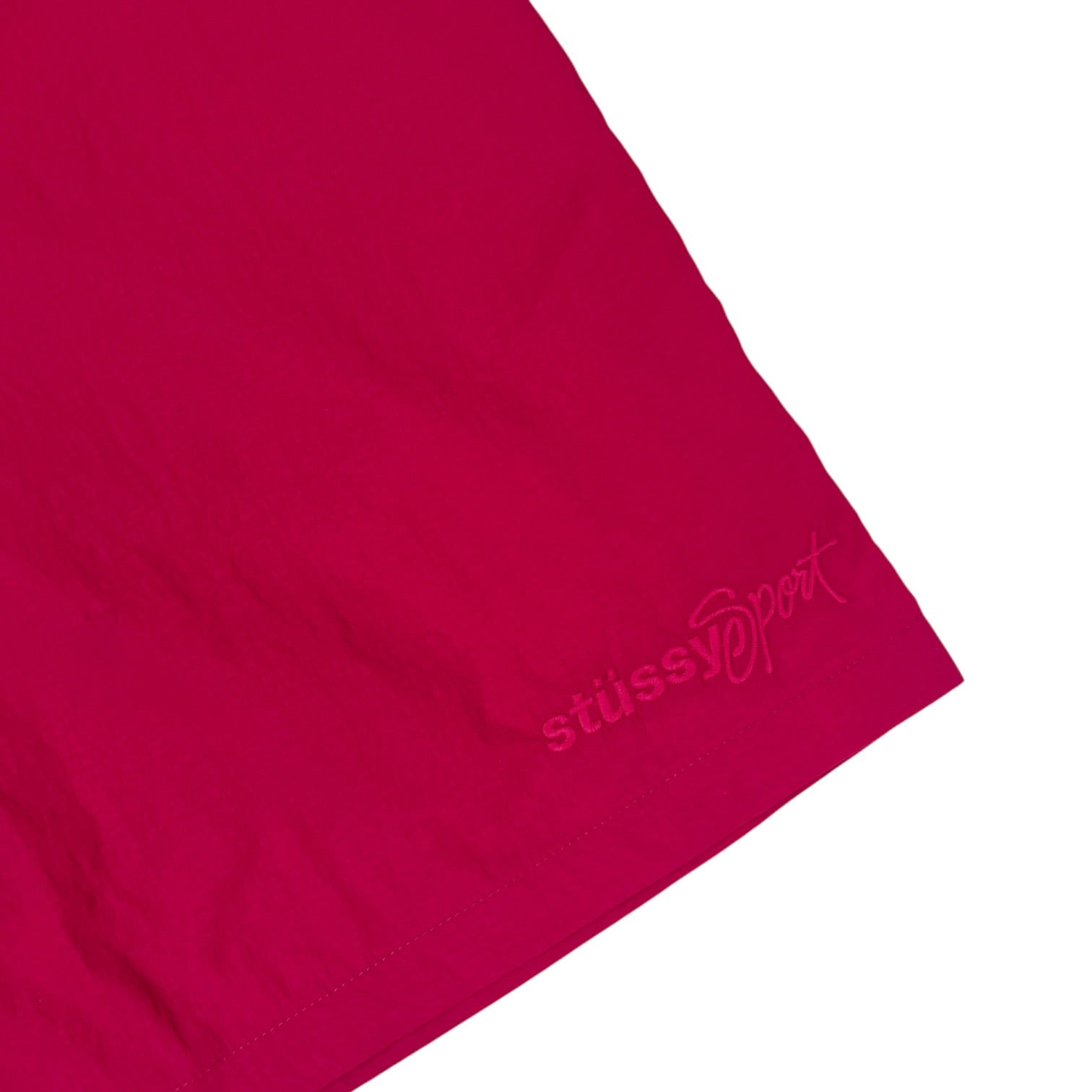 Stussy Sport Nylon Shorts Berry