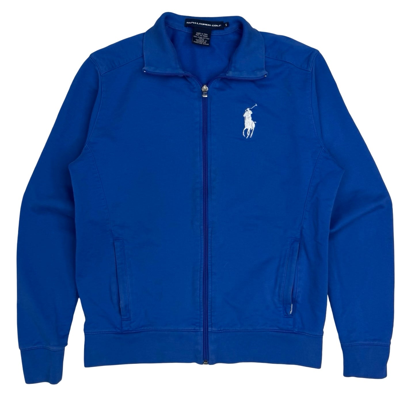 (W) Vintage Polo Ralph Lauren Golf Track Jacket Blue