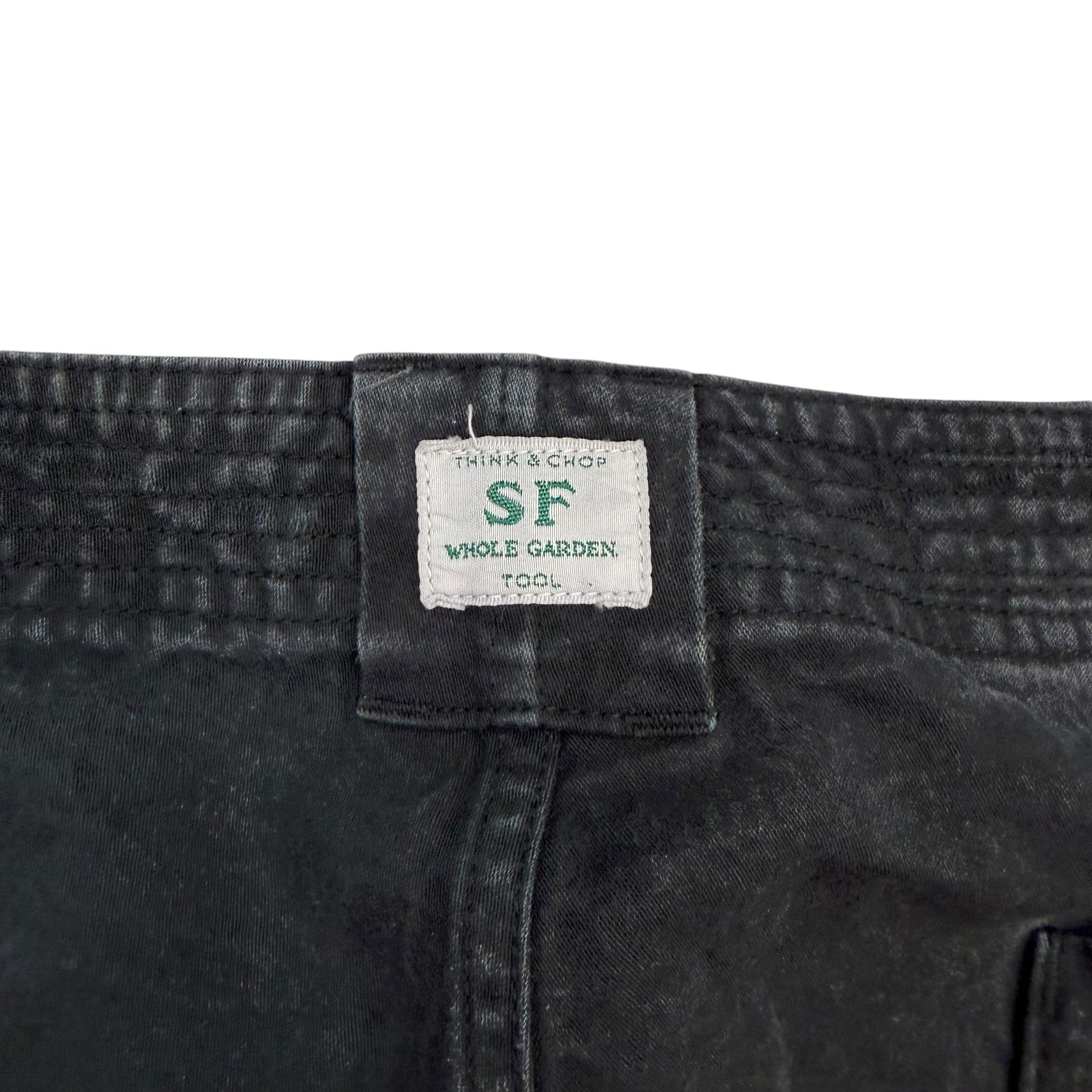 Vintage Sassafras Whole Hole Pants Black