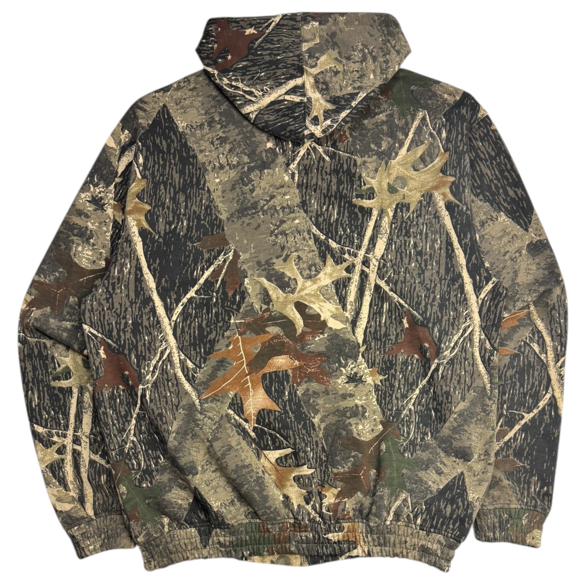 Vintage Camo Zip Up Hoodie