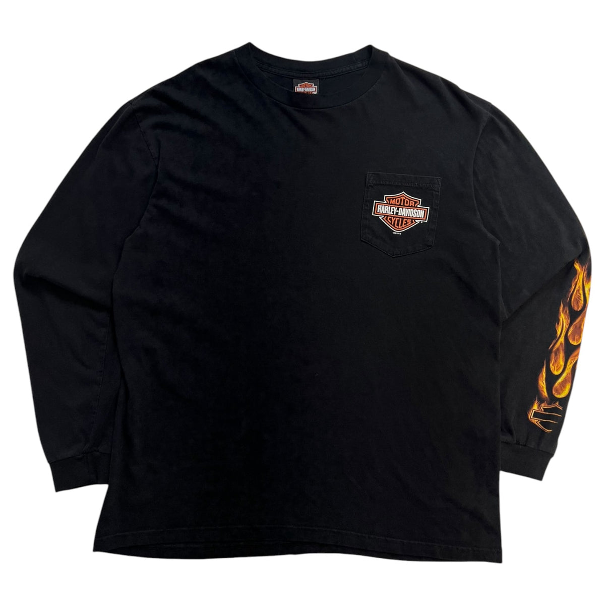 Vintage Harley Davidson New Smyrna, Florida Long Sleeve T-Shirt Black