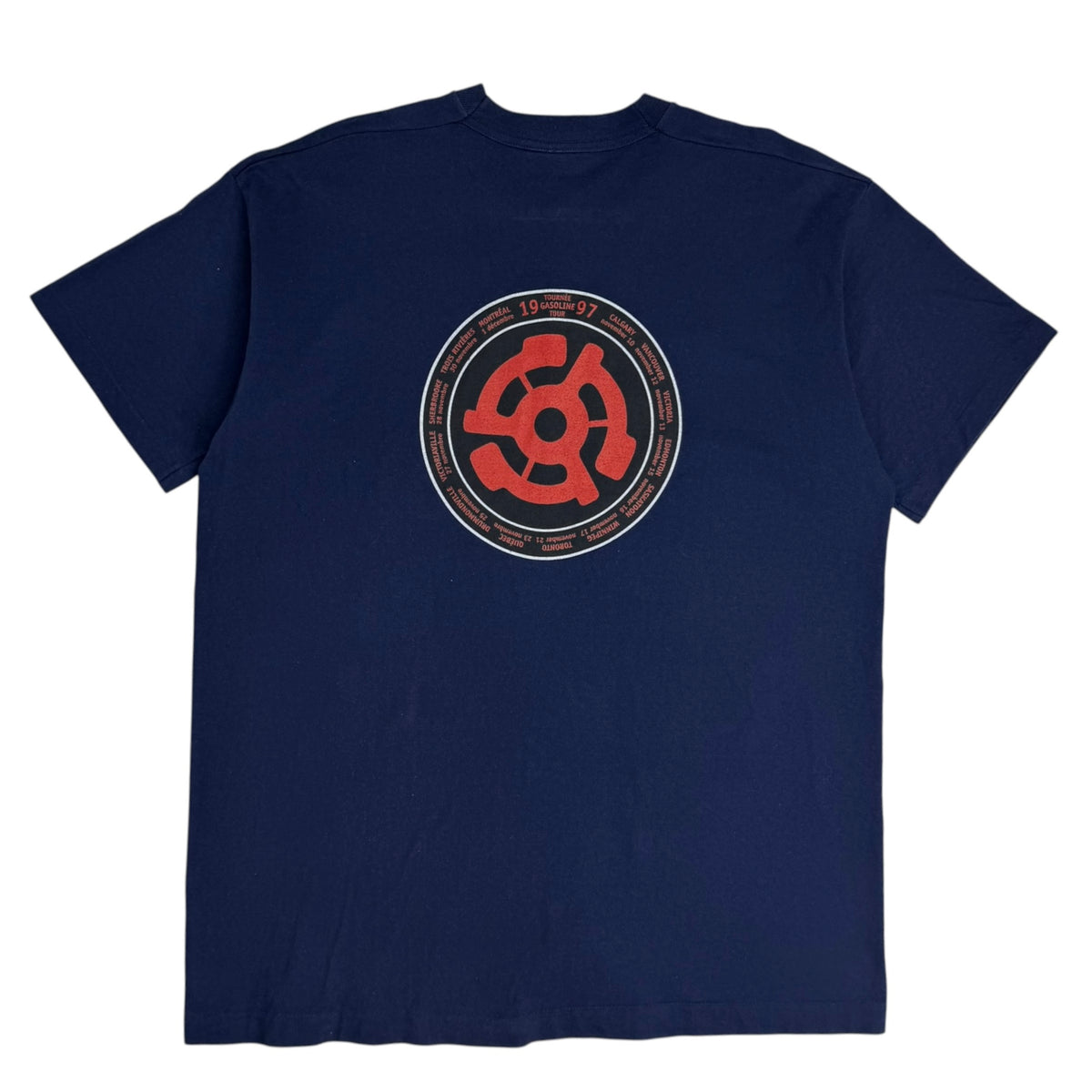 1997 Moist Tournée Gasoline Tour Tee Navy