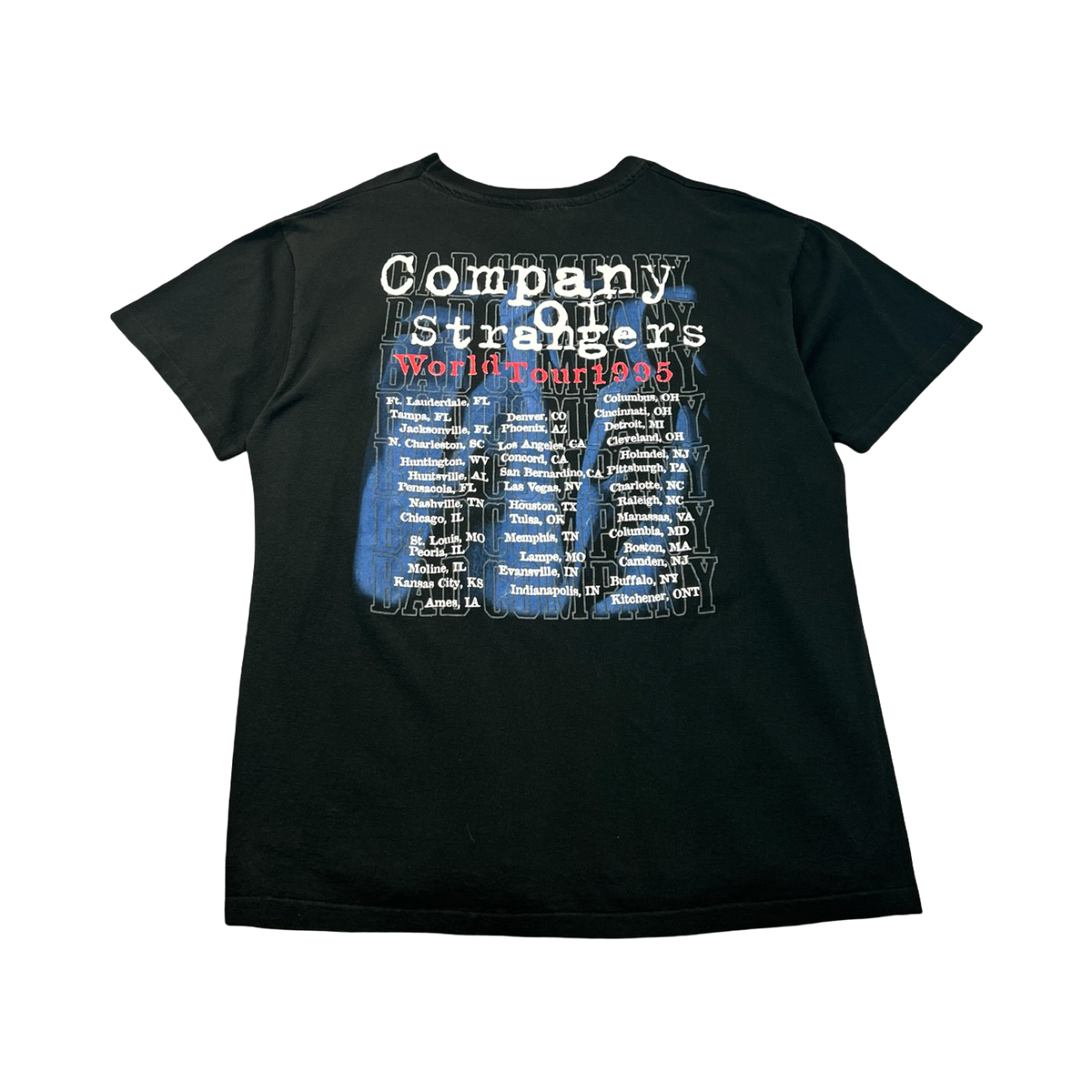 1995 Bad Company “Company Of Strangers” Tour Tee