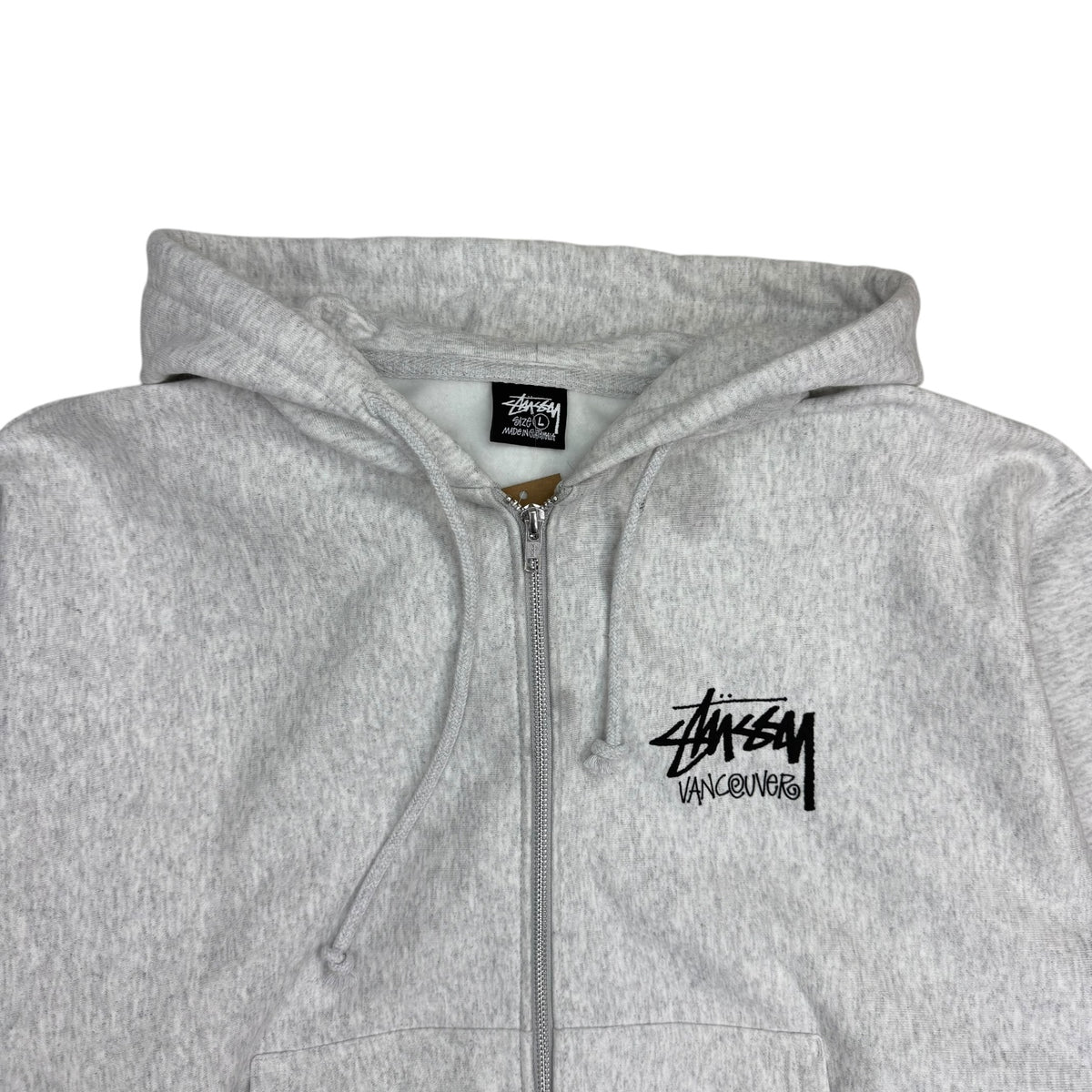 Stussy Vancouver Chapter Zip Hoodie Heather Grey