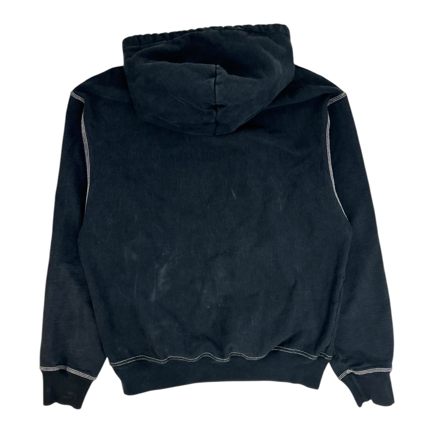 Stussy Contrast Stitch Label Hoodie Black