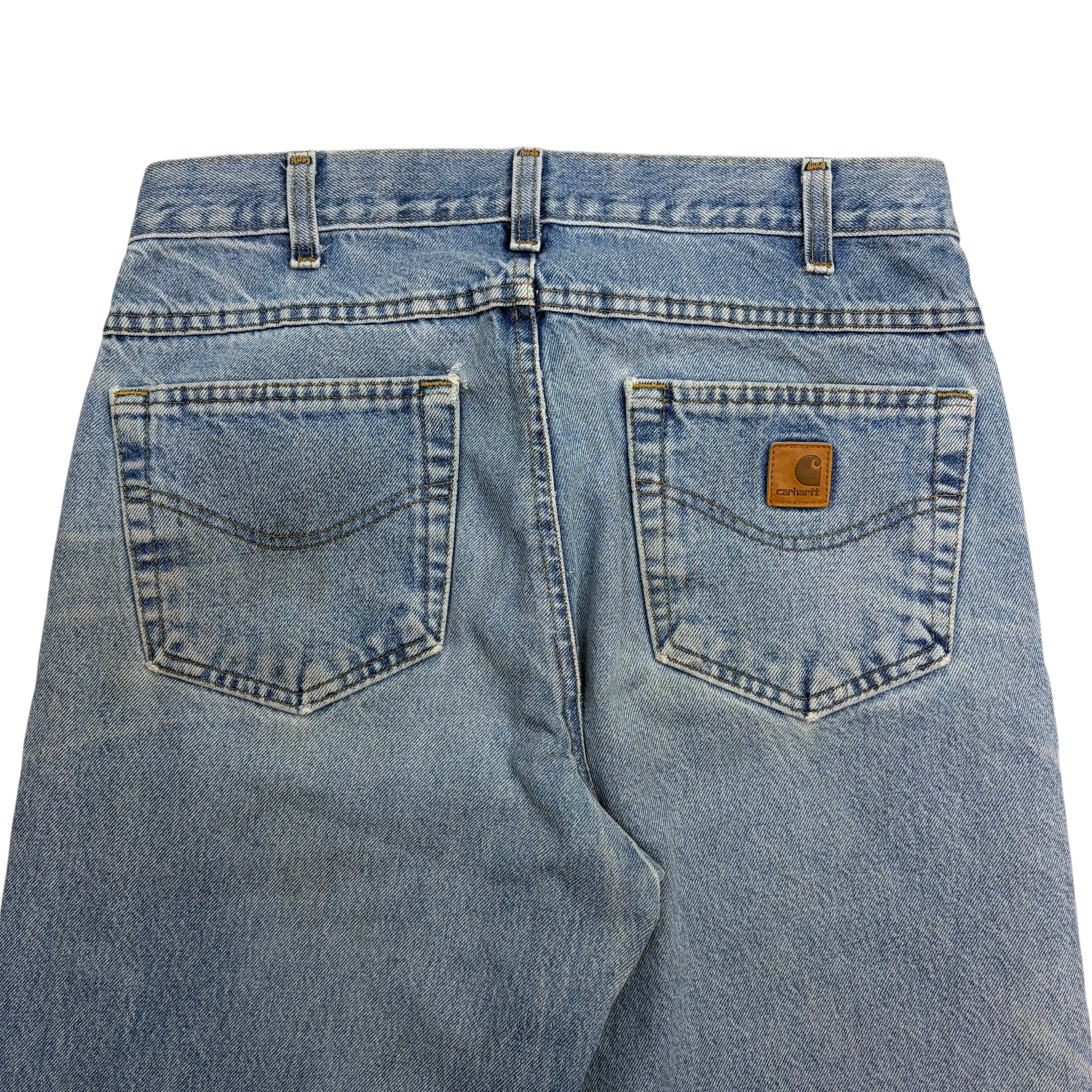 Vintage Carhartt Relaxed Fit Denim Pants Blue