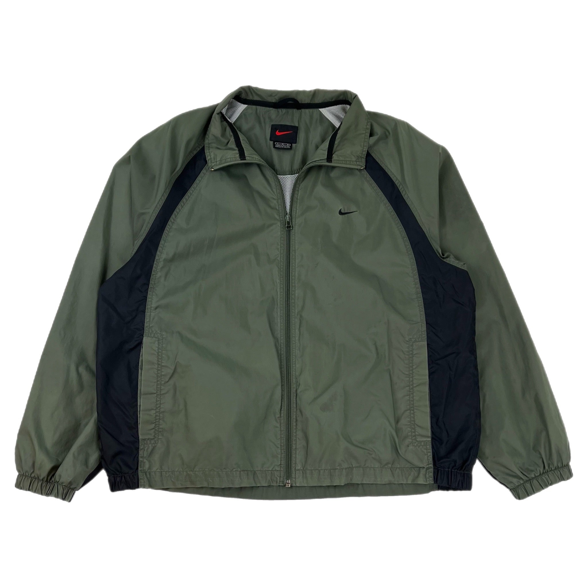 Vintage Nike Nylon Track Jacket Olive