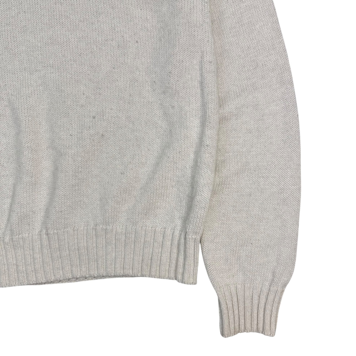 Vintage Chaps Knit Sweater White