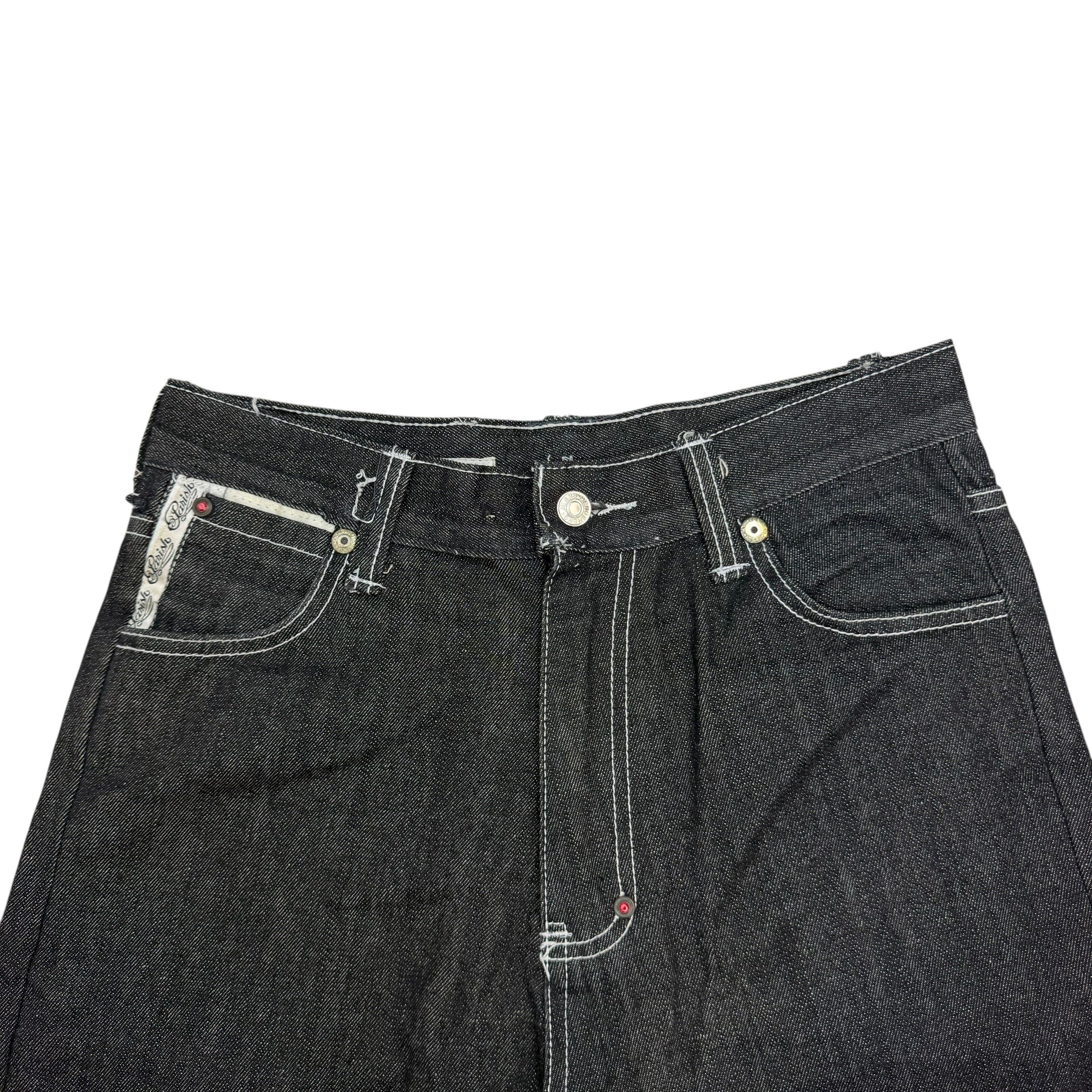 Vintage Parish Nation Embroidered Tiger Face Jeans Black