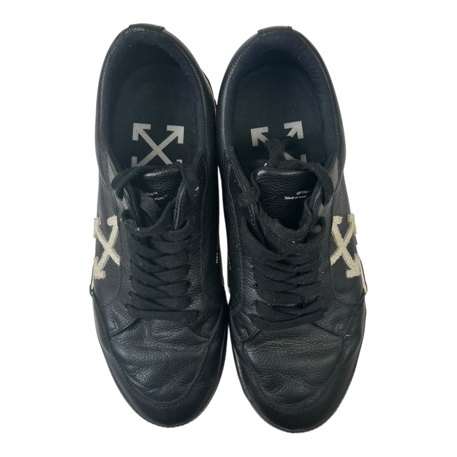 OFF-WHITE Vulc Low Leather Black White (2022) (Used)