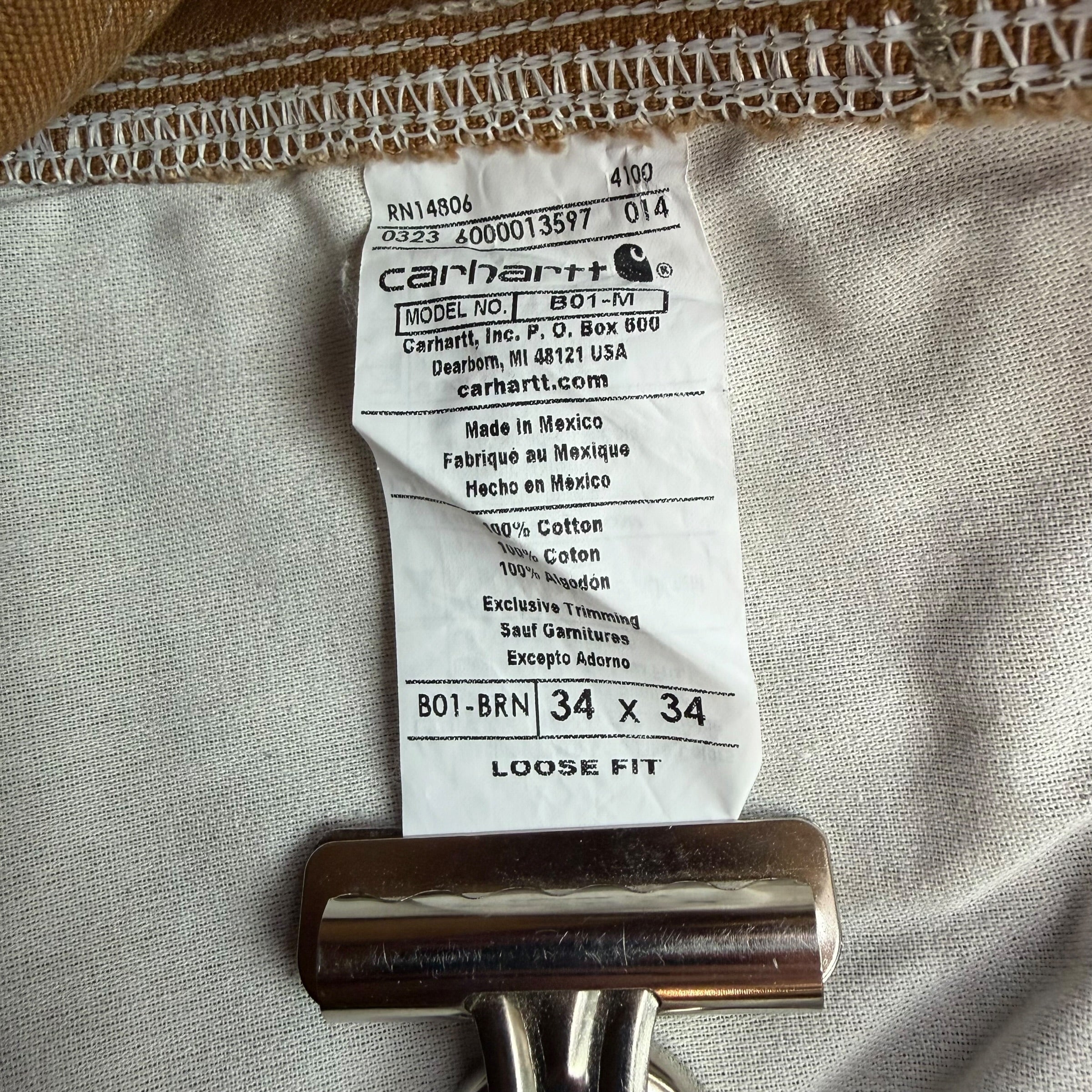 Vintage Carhartt Double Knee Pants Brown