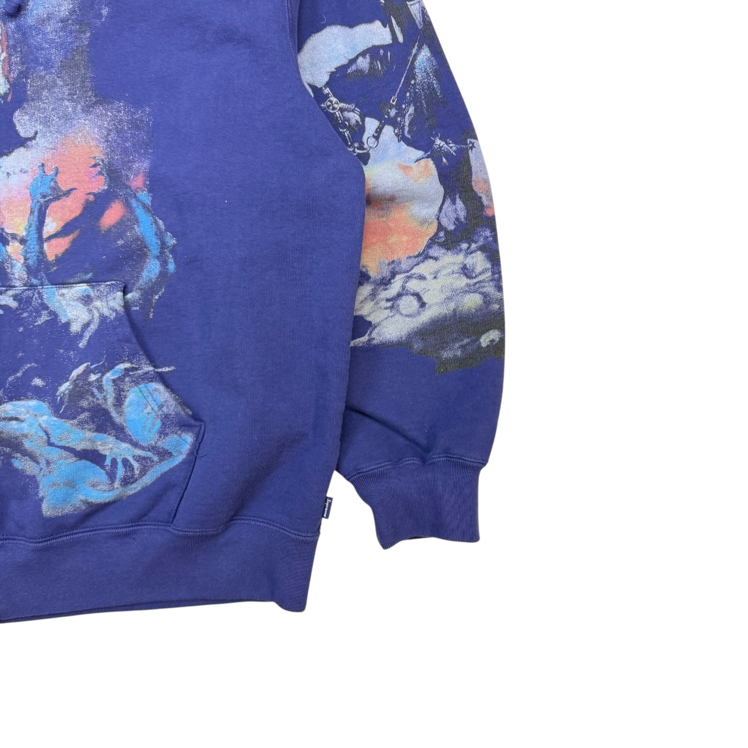 Supreme Frank Frazetta Zip Up Hoodie Purple