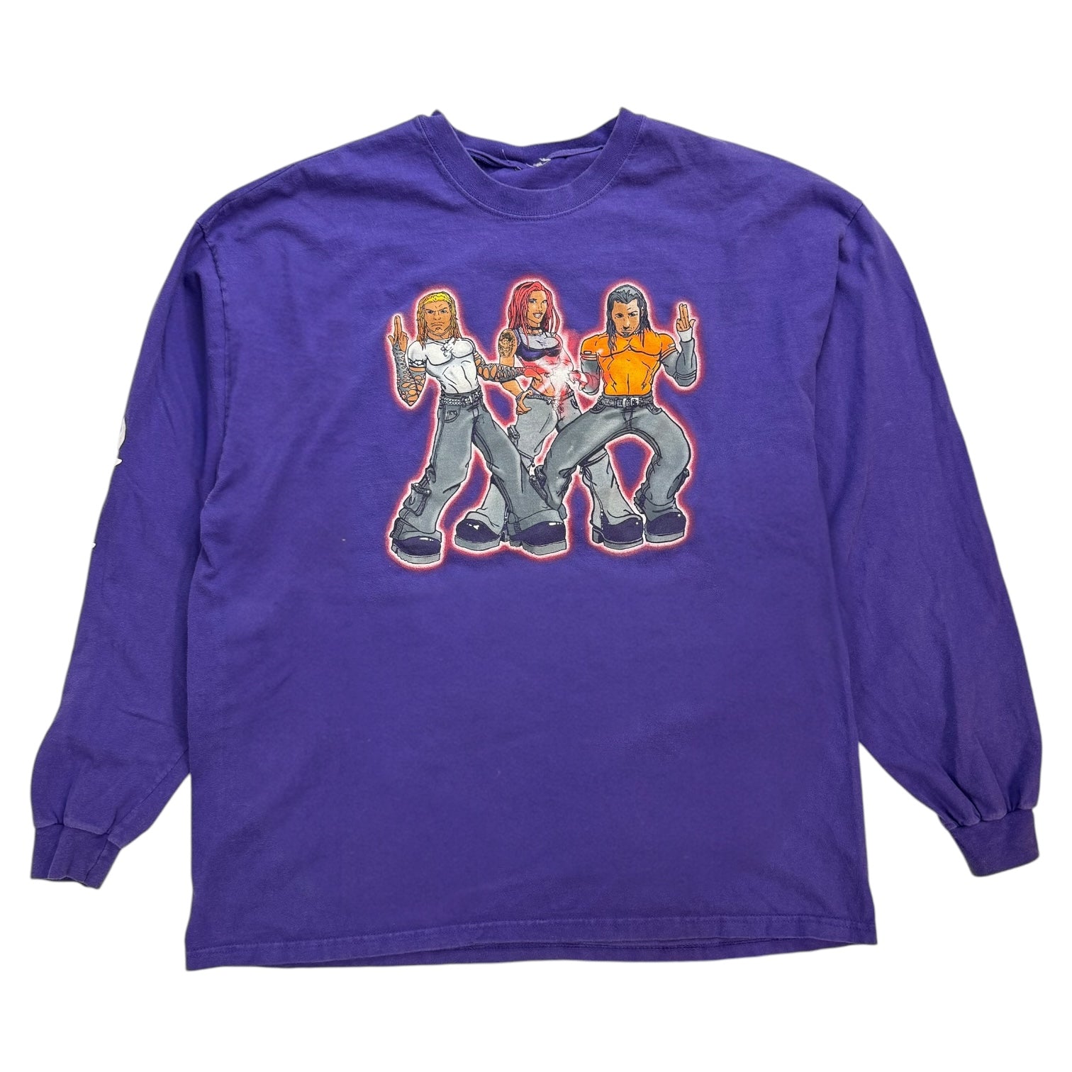 Vintage WWF Team Xtreme L/S Tee Purple