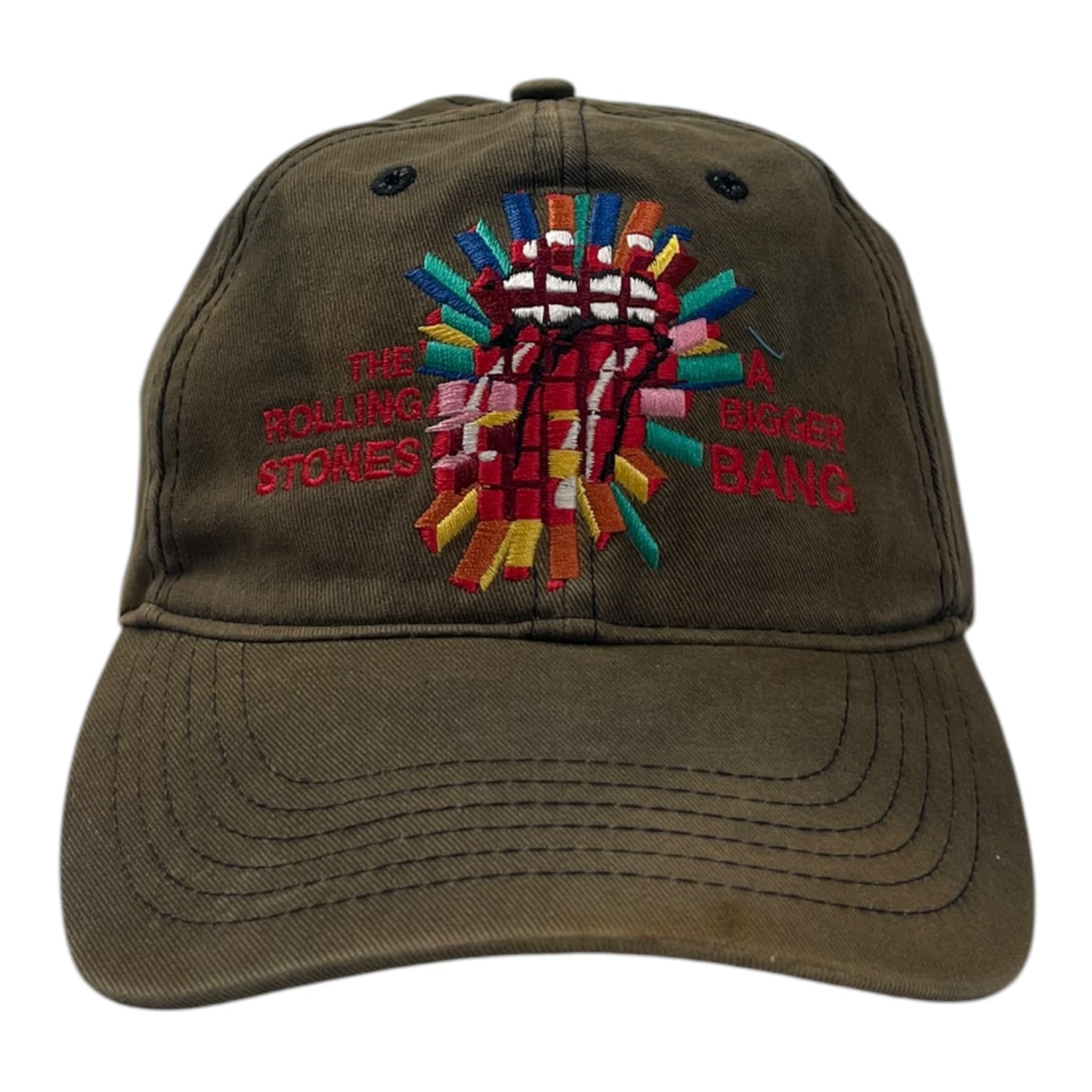 Vintage Rolling Stones ‘A Bigger Bang’ Strap Back Hat Brown