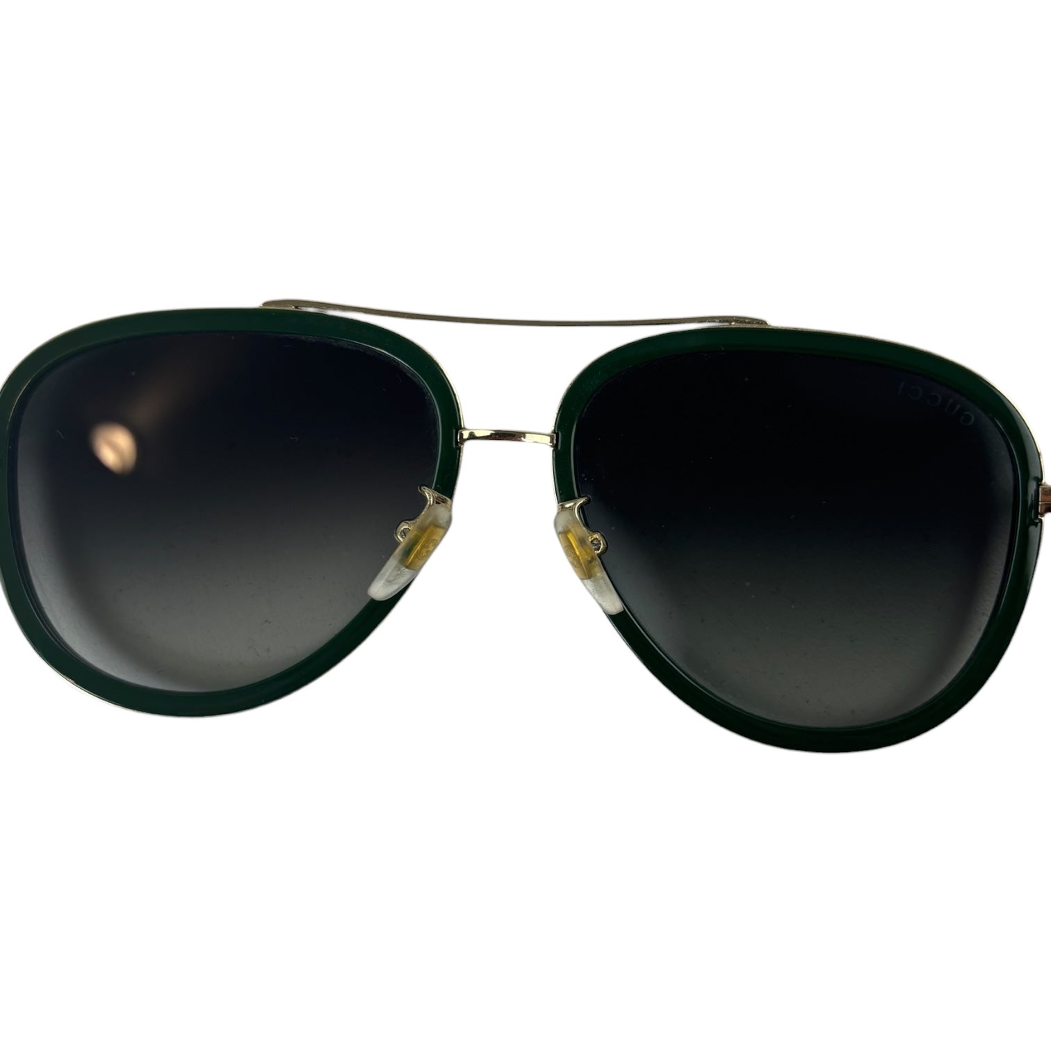 Gucci Striped Pilot Sunglasses Green/Red