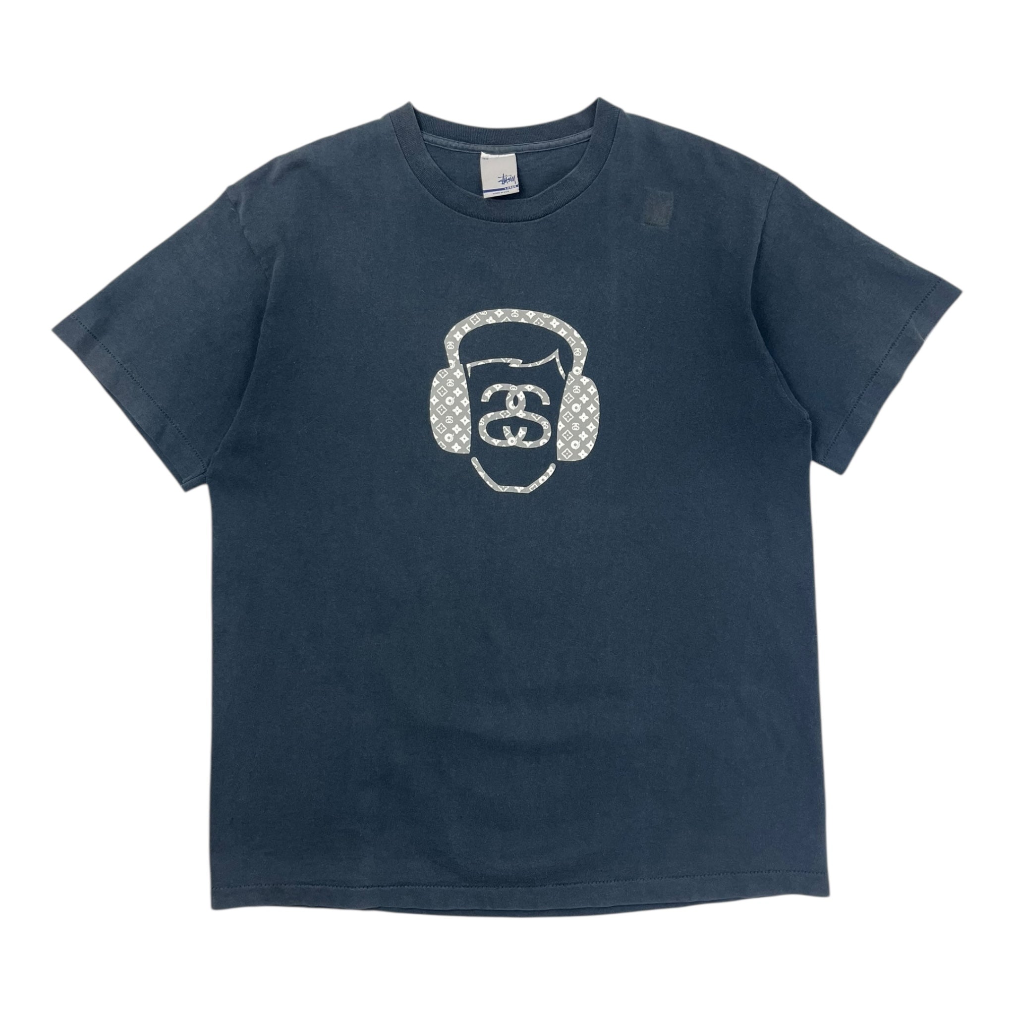 Vintage Stussy Monogram Headphone T-Shirt