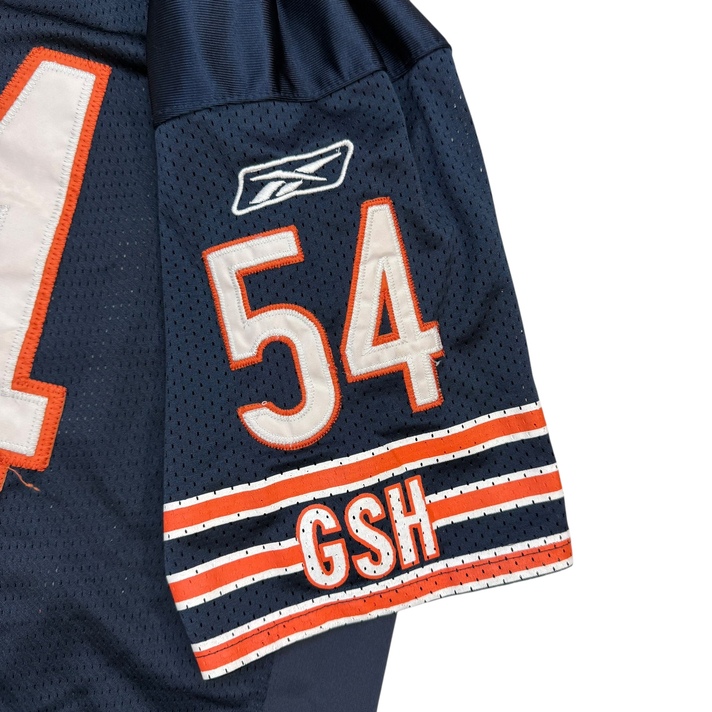 Vintage Reebok Chicago Bears Brian Urlacher Jersey Navy Blue
