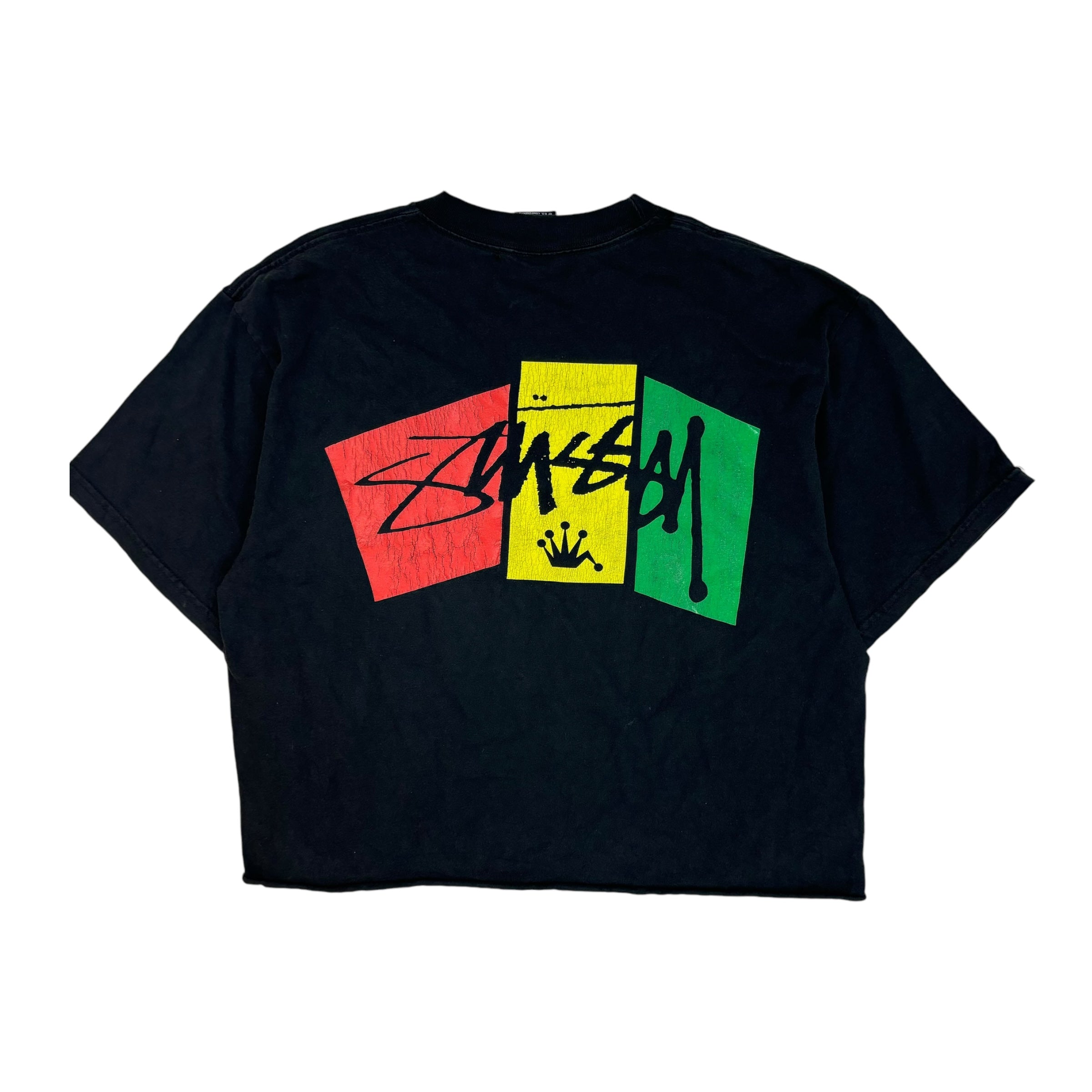 Stüssy Rasta Block Spellout T-Shirt Black