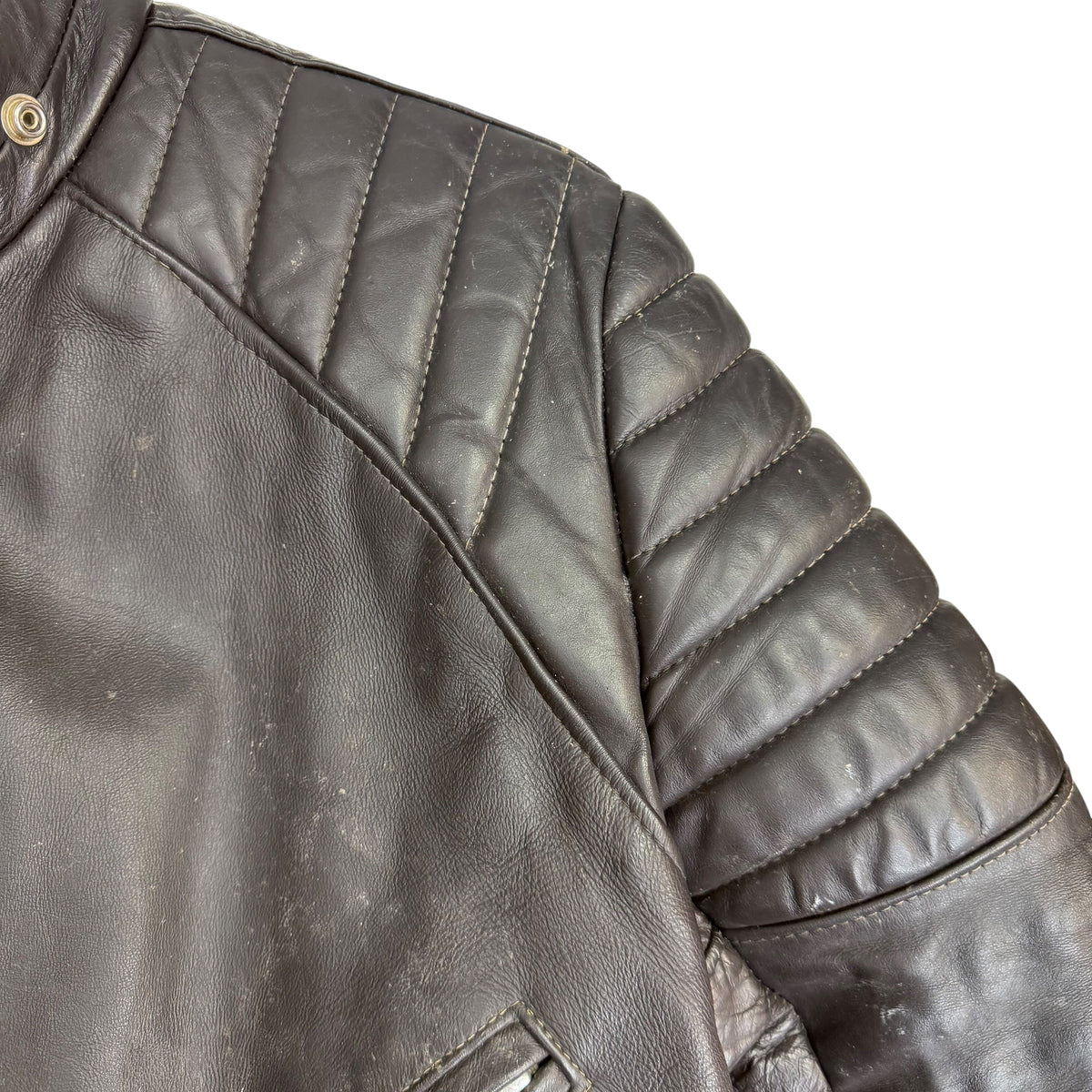 Vintage Brimaco Leather Motorcycle Jacket Black