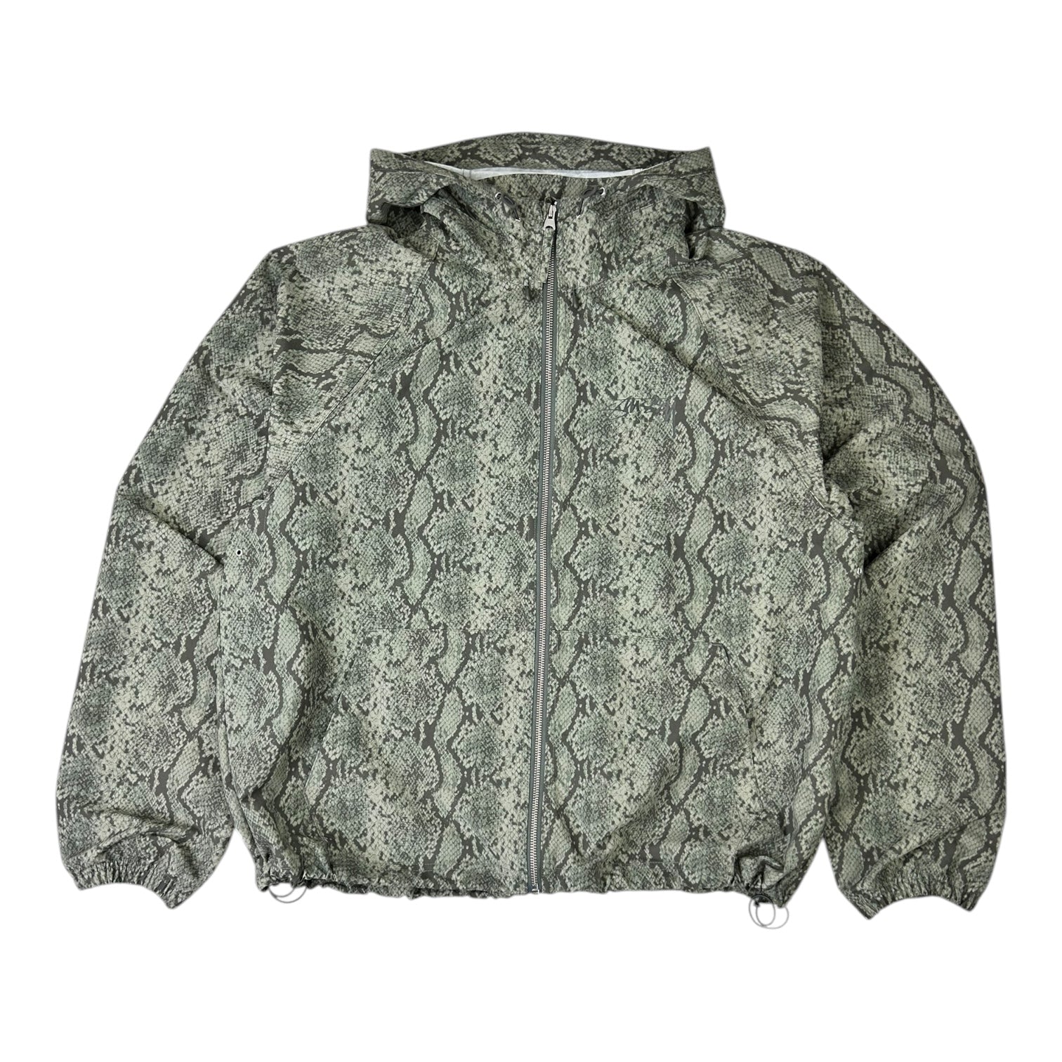 Stussy Beach Shell Snake Print Olive