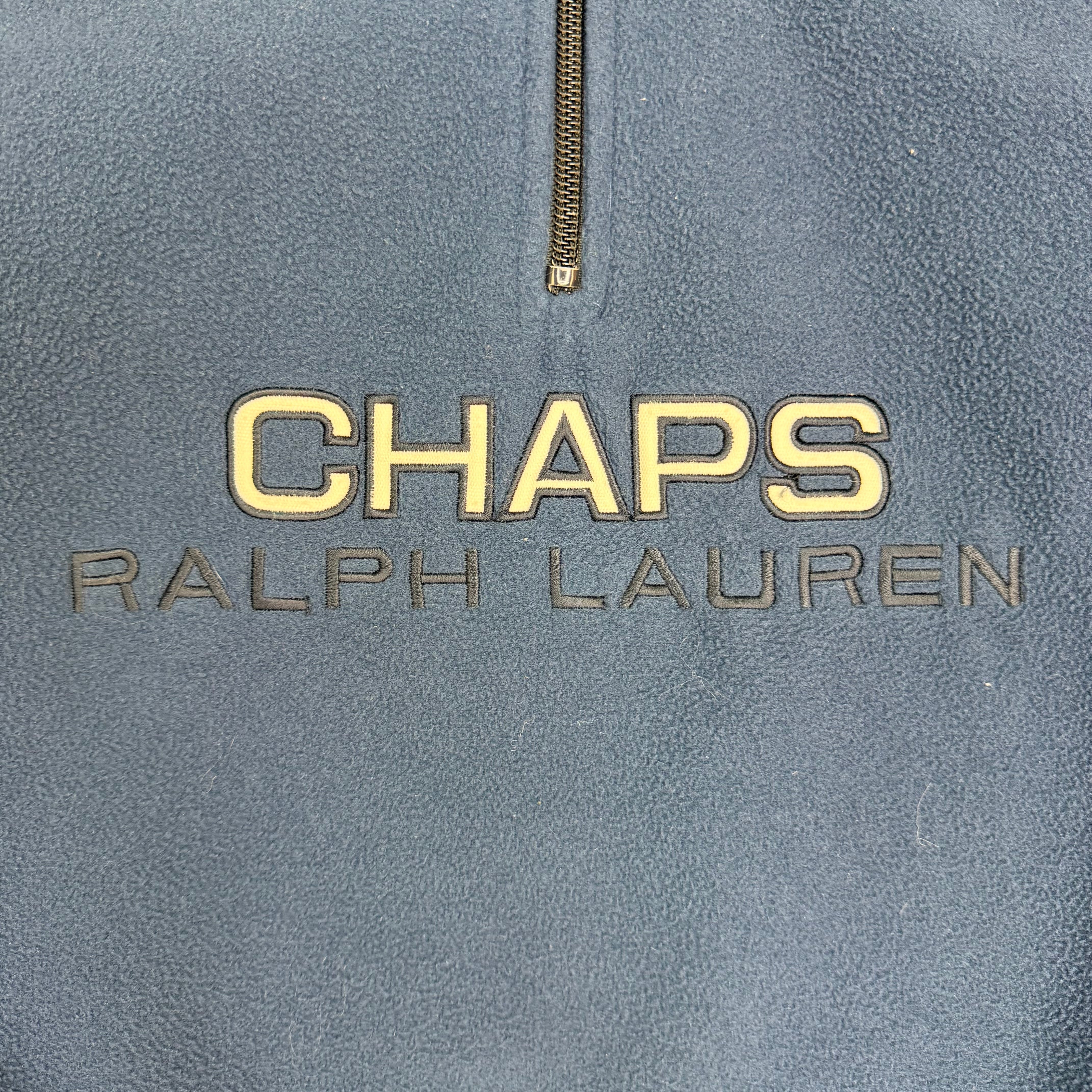 Vintage Chaps Ralph Lauren Quarter Zip Dark Blue