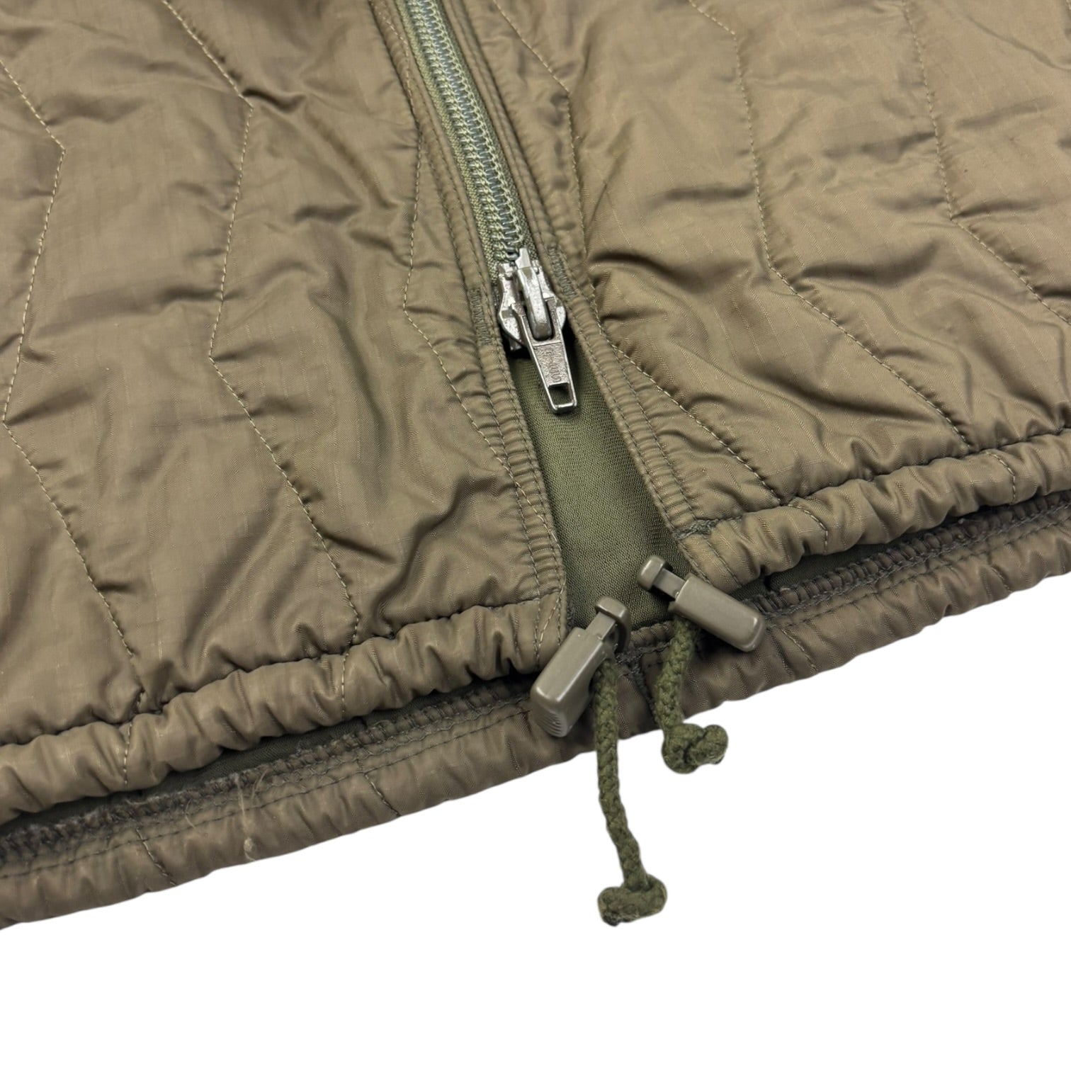 1995 Military Quilted Nylon Jacket Olive Green