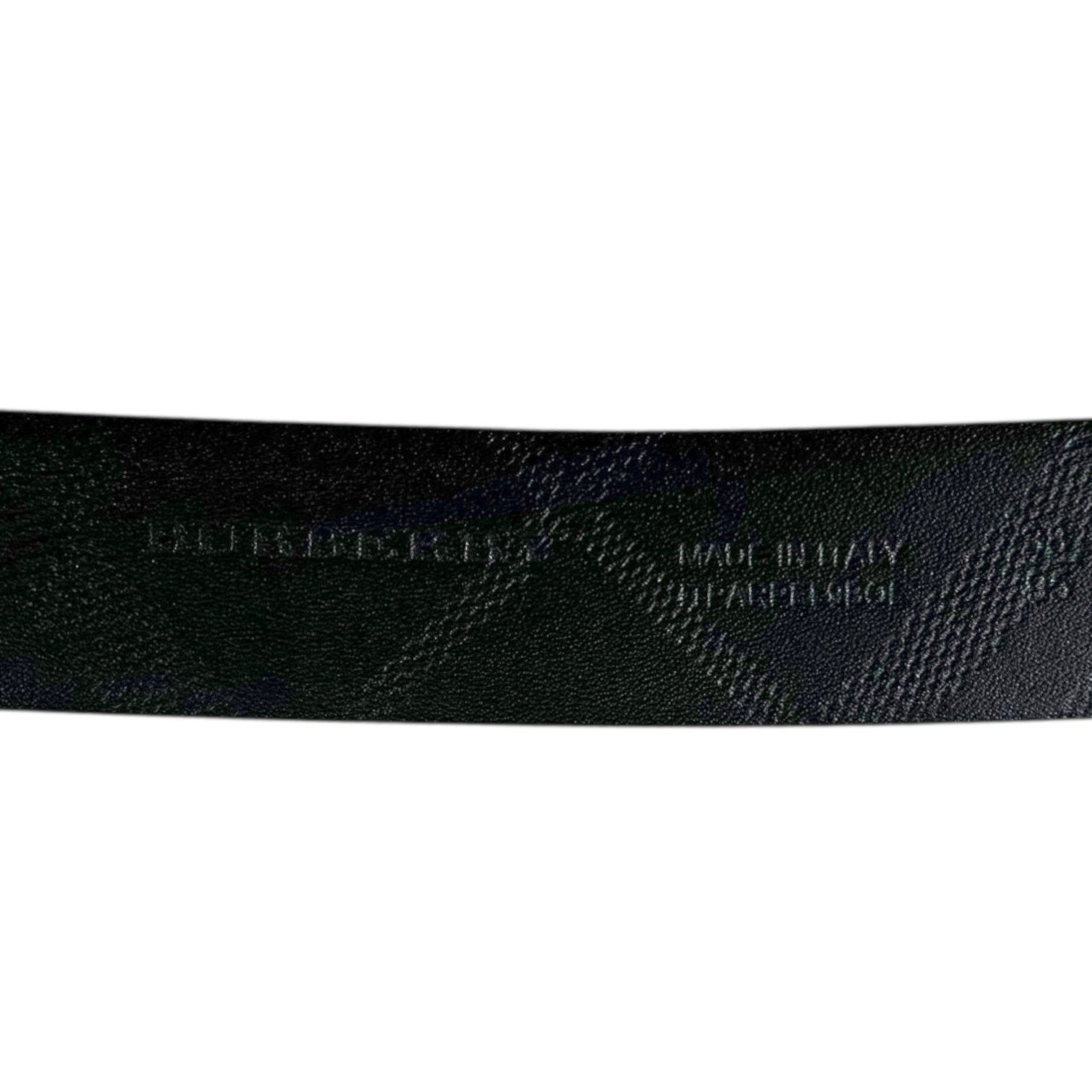 Burberry Textured Leather Belt Black