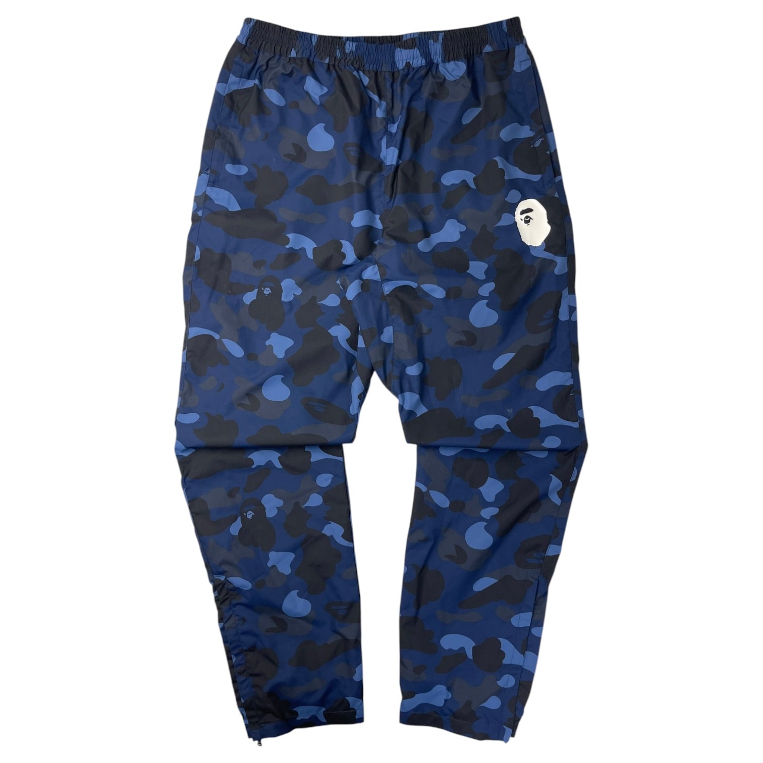 A Bathing Ape Color Camo Wide Fit Sweat Pants Navy